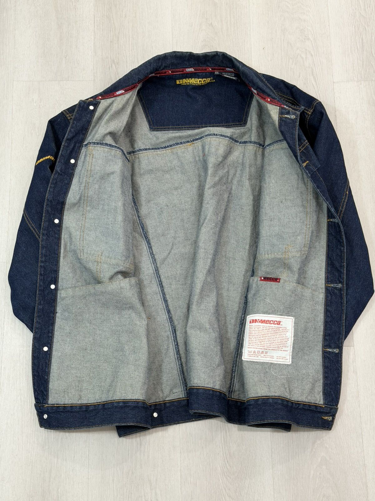 Mecca Y2K Mecca DNM Size XXL Heavy Denim Jean Jacket Urban Trucker Size US XXL / EU 58 / 5 - 10 Thumbnail
