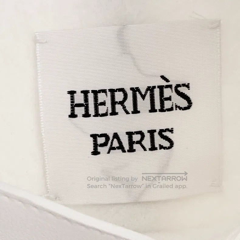 Hermes Hermes Milkshake White Cashmere and Leather Lapel Jacket Size XS / US 0-2 / IT 36-38 - 7 Thumbnail