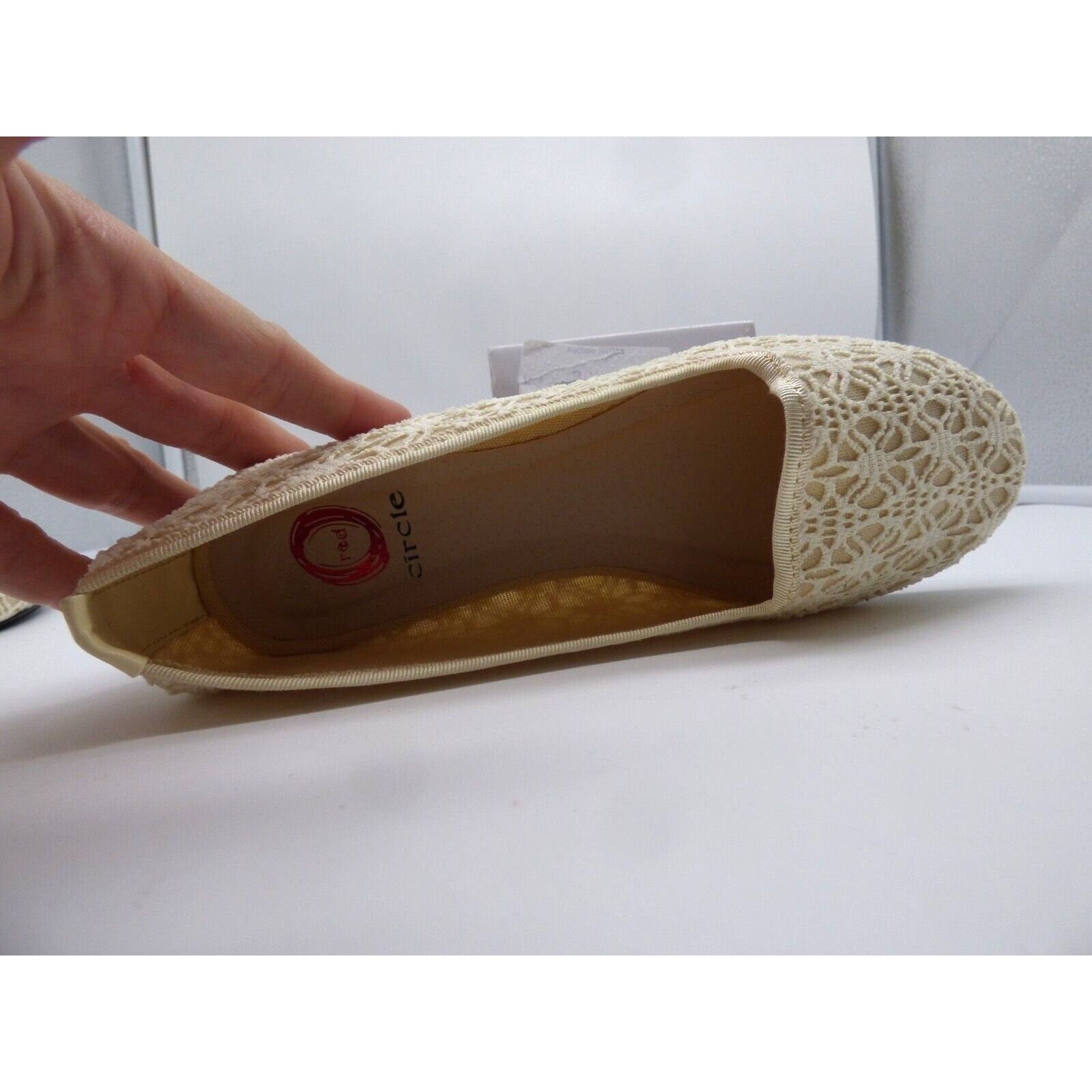 Other Red Circle Women’s Jillian Fabric Flats, Beige/Cream, Size 5 Size US 5.5 / IT 35.5 - 11 Thumbnail