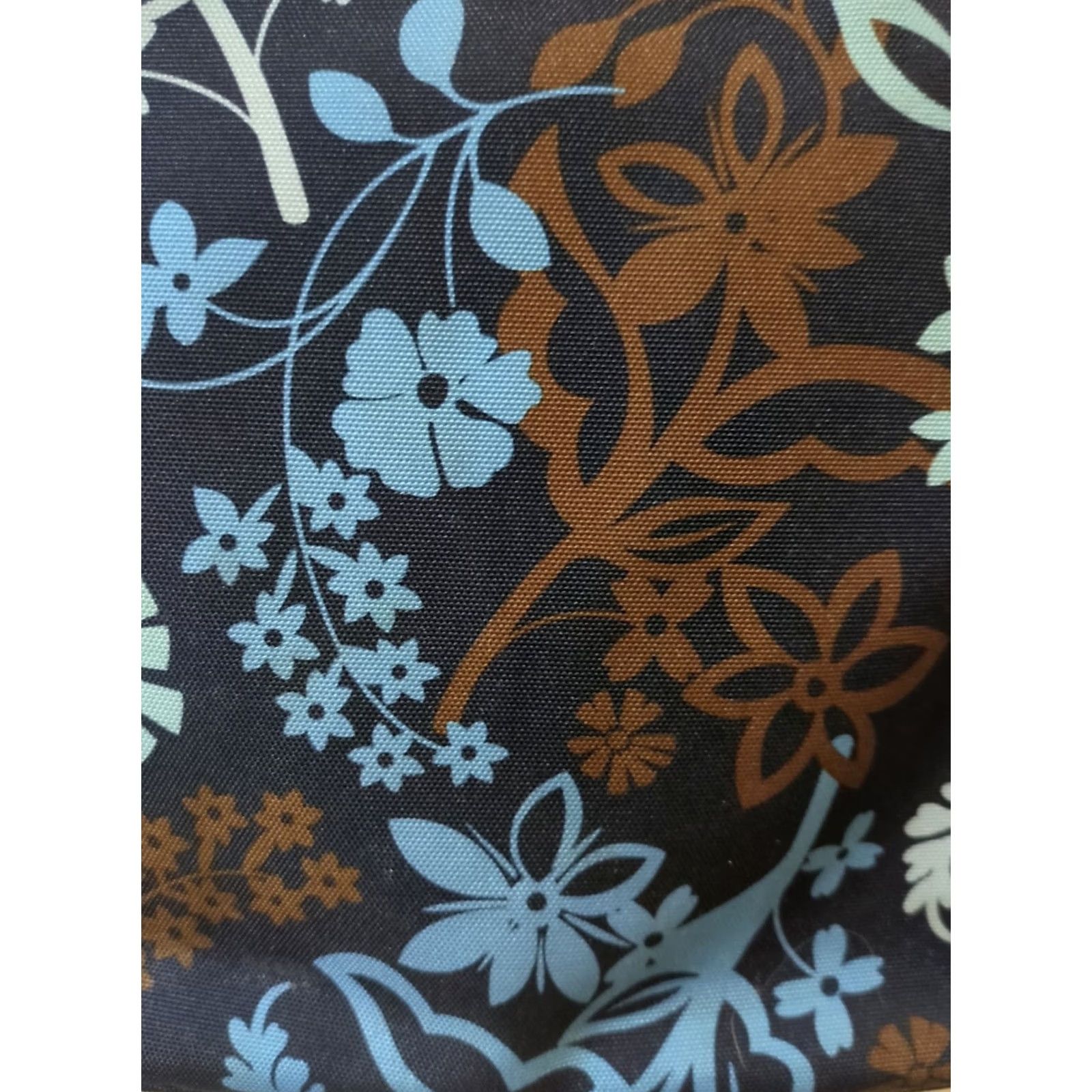 Vera Bradley Vera Bradley Crossbody Bag Blue Flower Print Women's Medium Cotton Strap Adjustable Pockets Floral" Size ONE SIZE - 2 Thumbnail