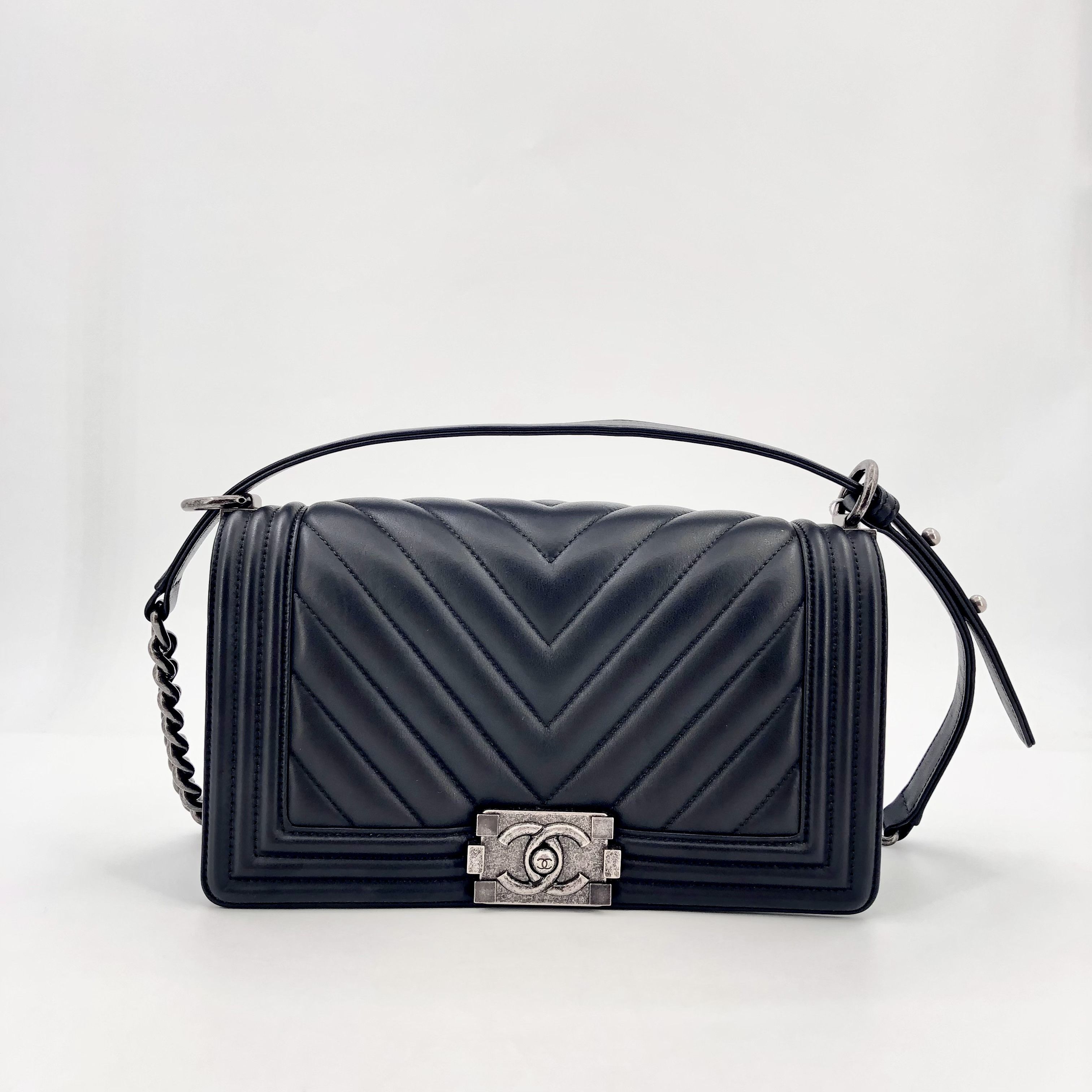 Chanel Leboy Bag Black Chain Bag