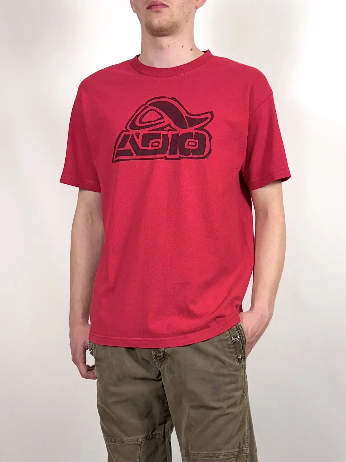 Santa Cruz Skateboards × Vintage 90s Vintage Adio Big Logo Faded T-Shirt Tee Y2k Size US L / EU 52-54 / 3 - 2 Thumbnail
