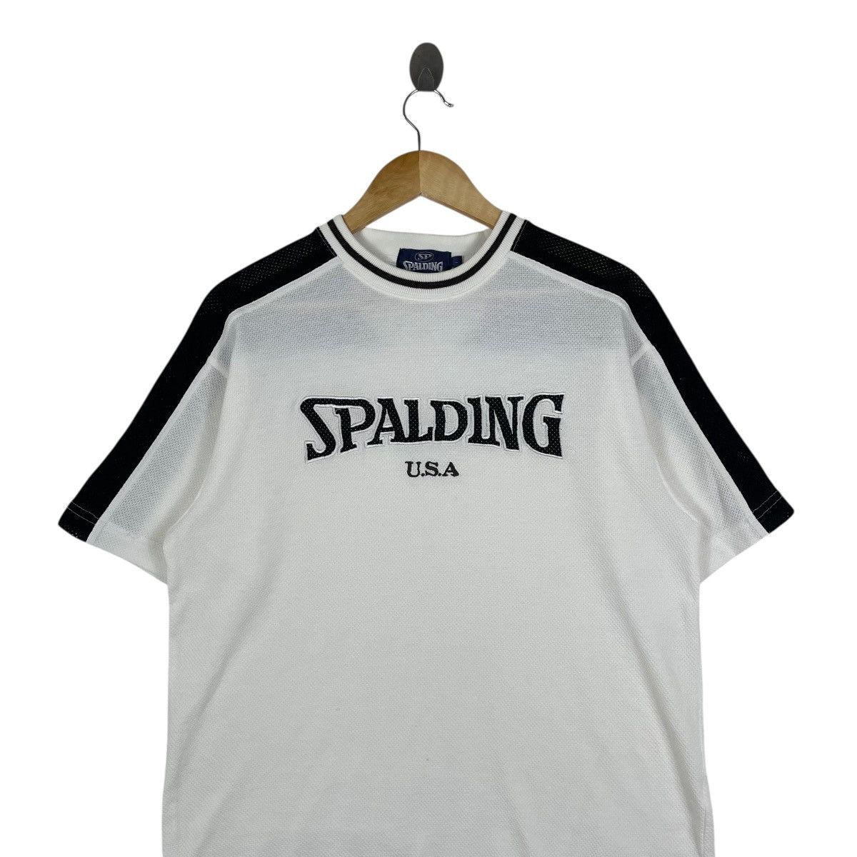 Spalding Vintage Spalding Usa Hip Hop Tee Shirt Size US L / EU 52-54 / 3 - 2 Thumbnail