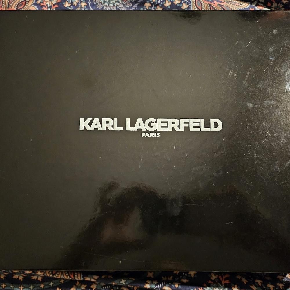 Karl Lagerfeld Karl Lagerfeld Paris Beanie Hat & Scarf- Blk/Wht NIB Size ONE SIZE - 4 Thumbnail