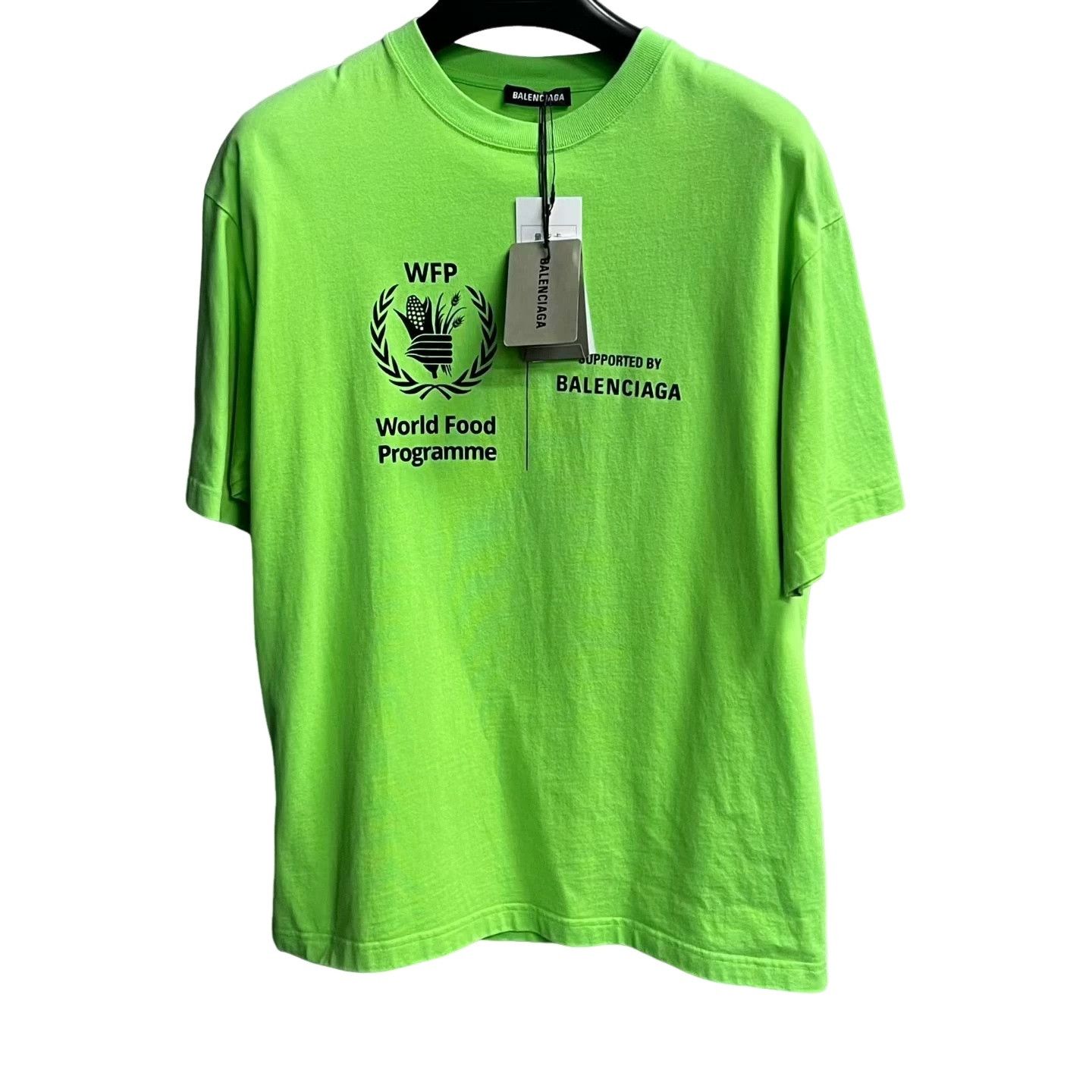 Balenciaga Balenciaga x WFP Logo Print Short Sleeve Tee | Grailed