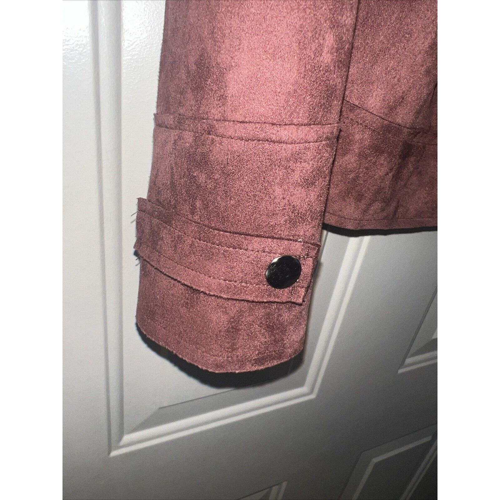DOEN Doe & Rae Women's Jacket Zip Up Medium Asymmetrical Suede Size M / US 6-8 / IT 42-44 - 5 Thumbnail