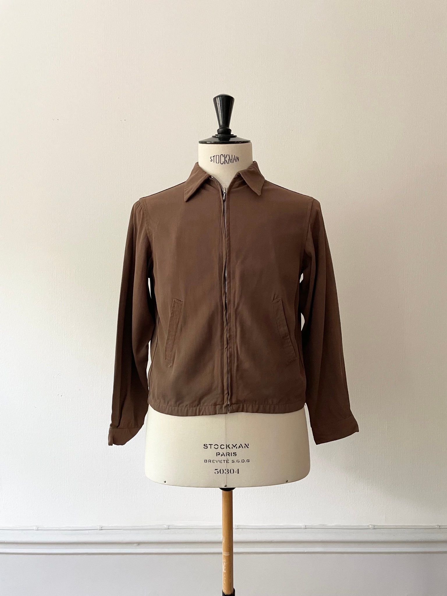 Vintage 1940's Ricky Gabardine Jacket - Small Size US S / EU 44-46 / 1 - 1 Thumbnail