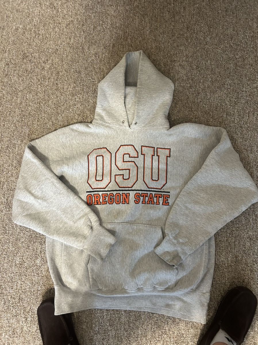 Vintage 90s Oregon State Beavers OSU Made in USA Reverse Weave Size US L / EU 52-54 / 3 - 1 Thumbnail