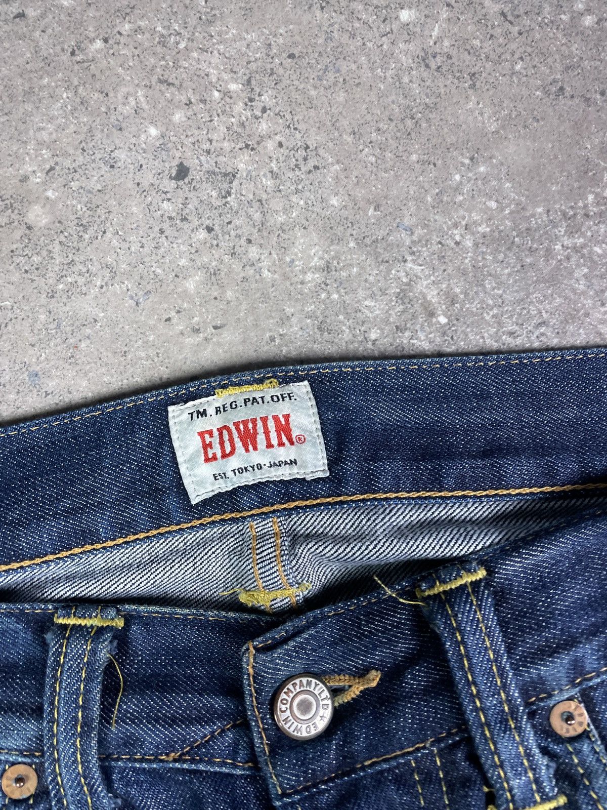 Edwin × Japanese Brand × Vintage Edwin ed 47 regular japanese denim jeans pants Size US 34 / EU 50 - 6 Thumbnail