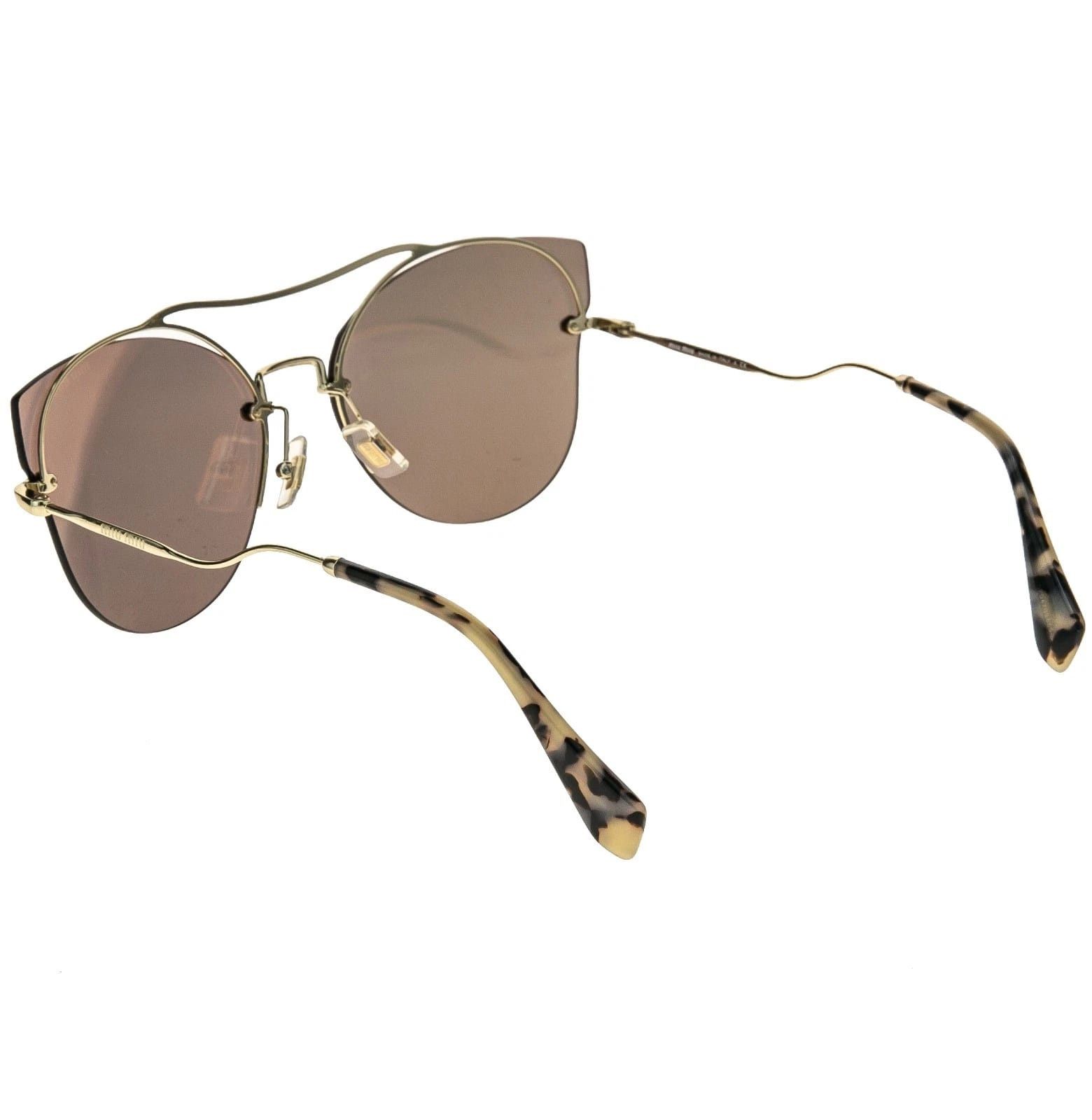 Miu Miu MIU MIU MU52SS SCENIQUE Butterfly 52S Gold Peach Sunglasses Size ONE SIZE - 7 Thumbnail