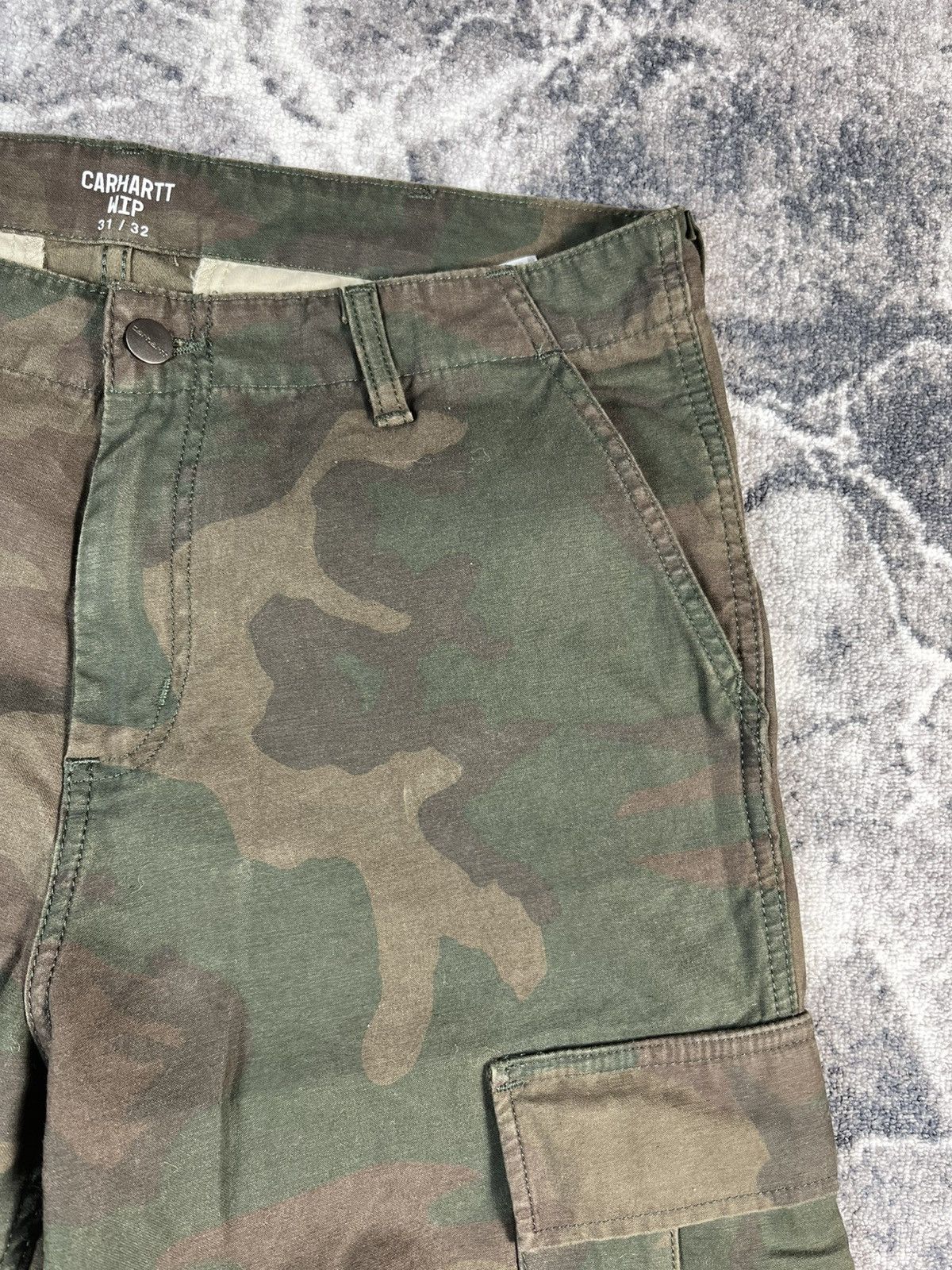 Carhartt Carhartt WIP Camo Cargo Pants Military 31x32 Fit M Size US 31 - 6 Thumbnail