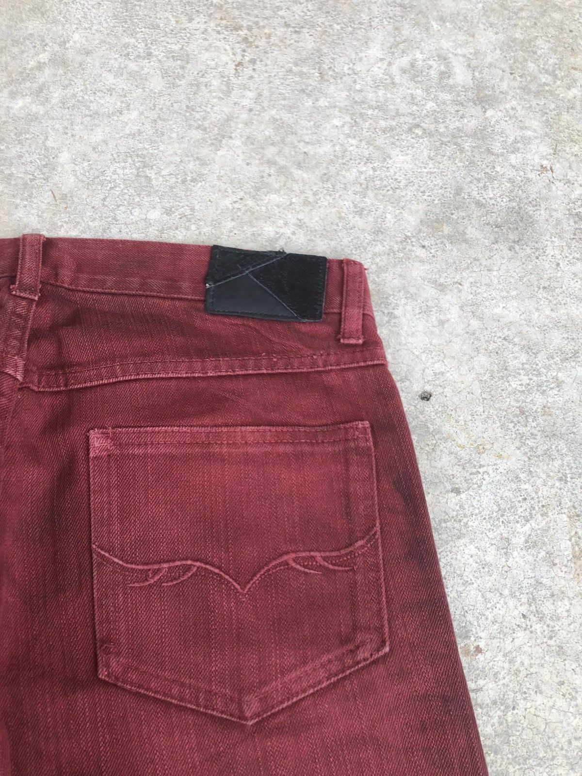 GOSTAR DE FUGA Japanese Fuga Flared Jeans Distressed Jeans Size US 30 / EU 46 - 17 Thumbnail