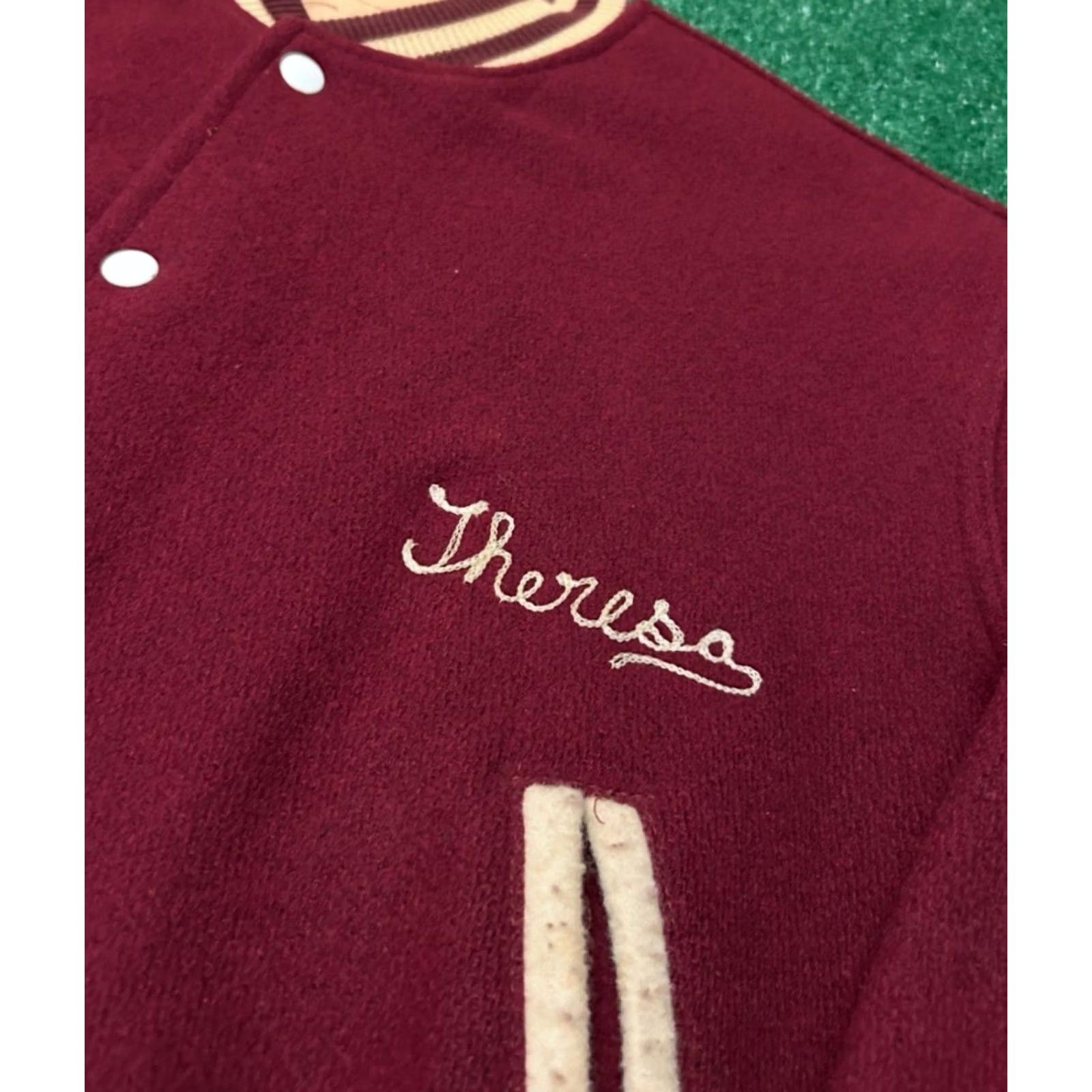 Vintage VINTAGE Auburn University VTG Chain Stitch Varsity Jacket Wool Size L Red Mens Size US L / EU 52-54 / 3 - 4 Thumbnail