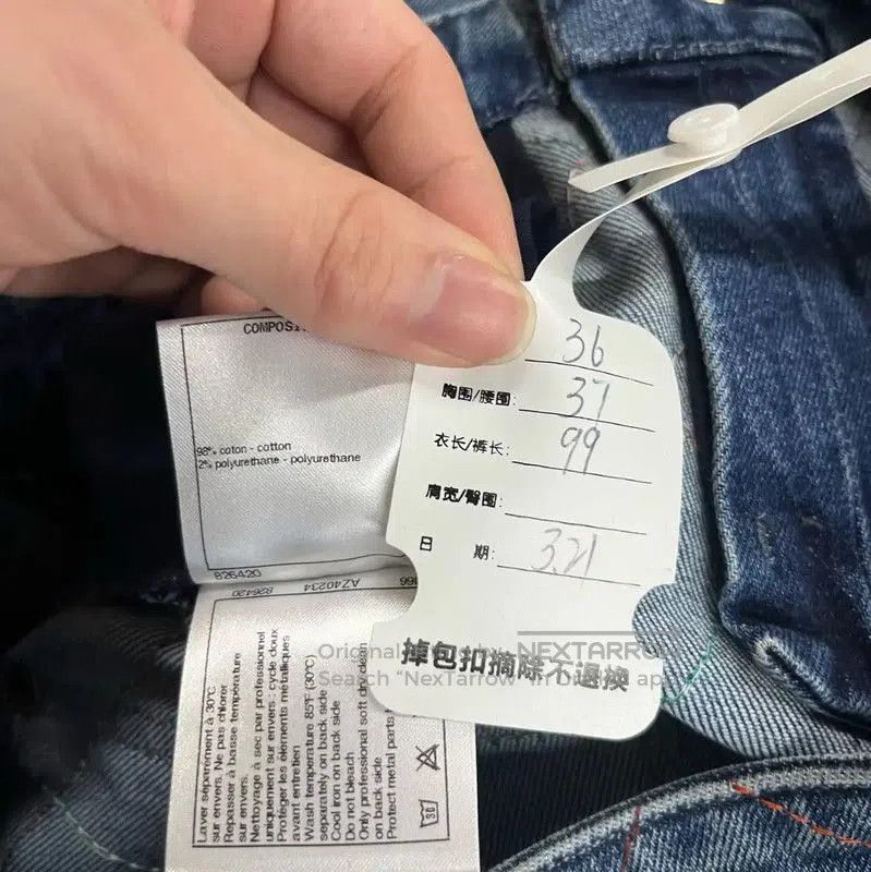 Chanel Chanel Blue Cotton Denim Pants Size S . Size 24" / US 00 / IT 34 - 5 Thumbnail