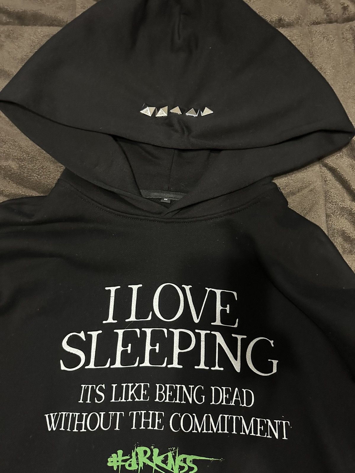 Designer Darkness.USA “I <3 SLEEP HOODIE” Size US M / EU 48-50 / 2 - 3 Thumbnail