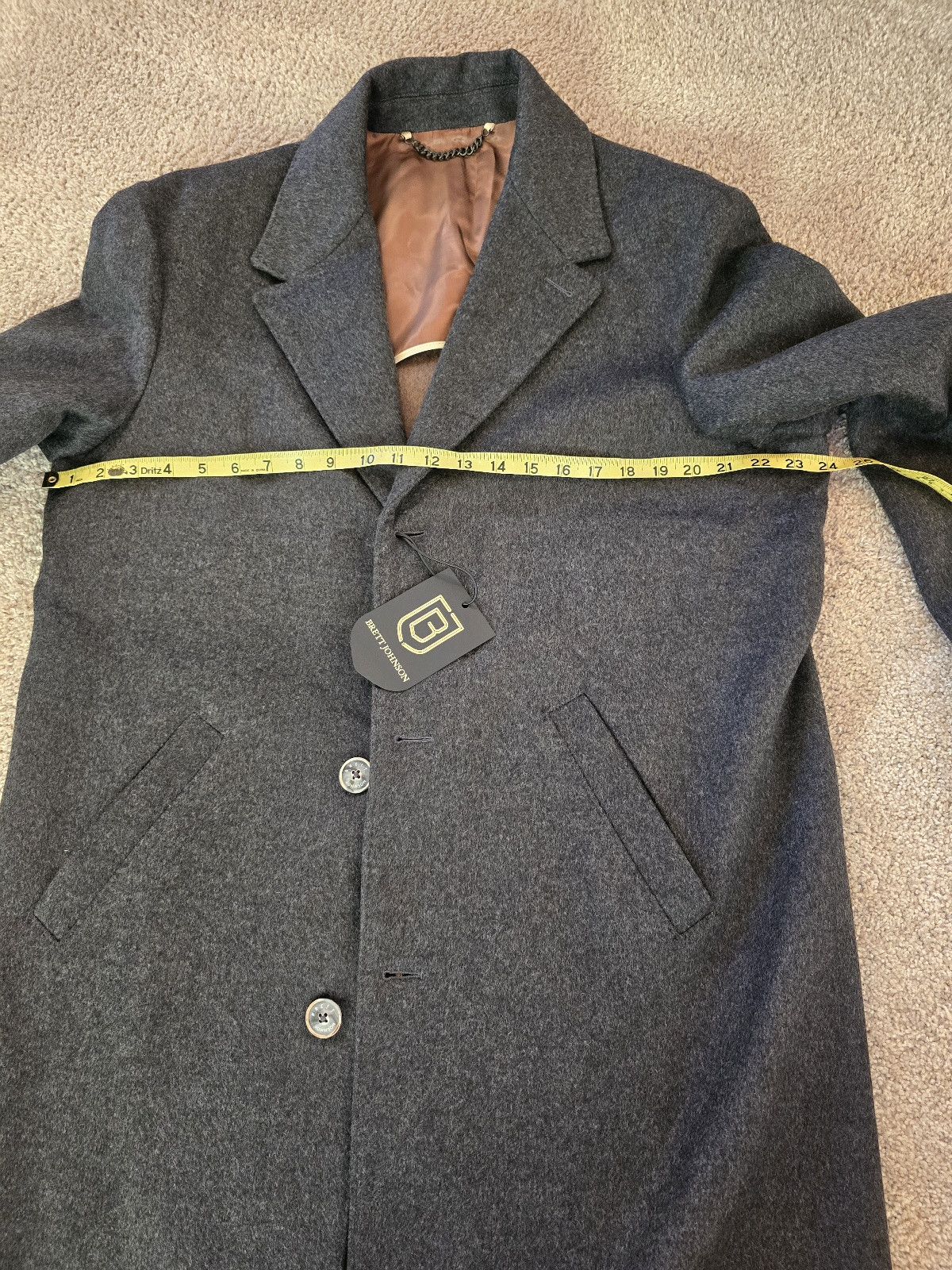 Other Brett Johnson 100% Cashmere Overcoat NWT Size US XL / EU 56 / 4 - 12 Thumbnail