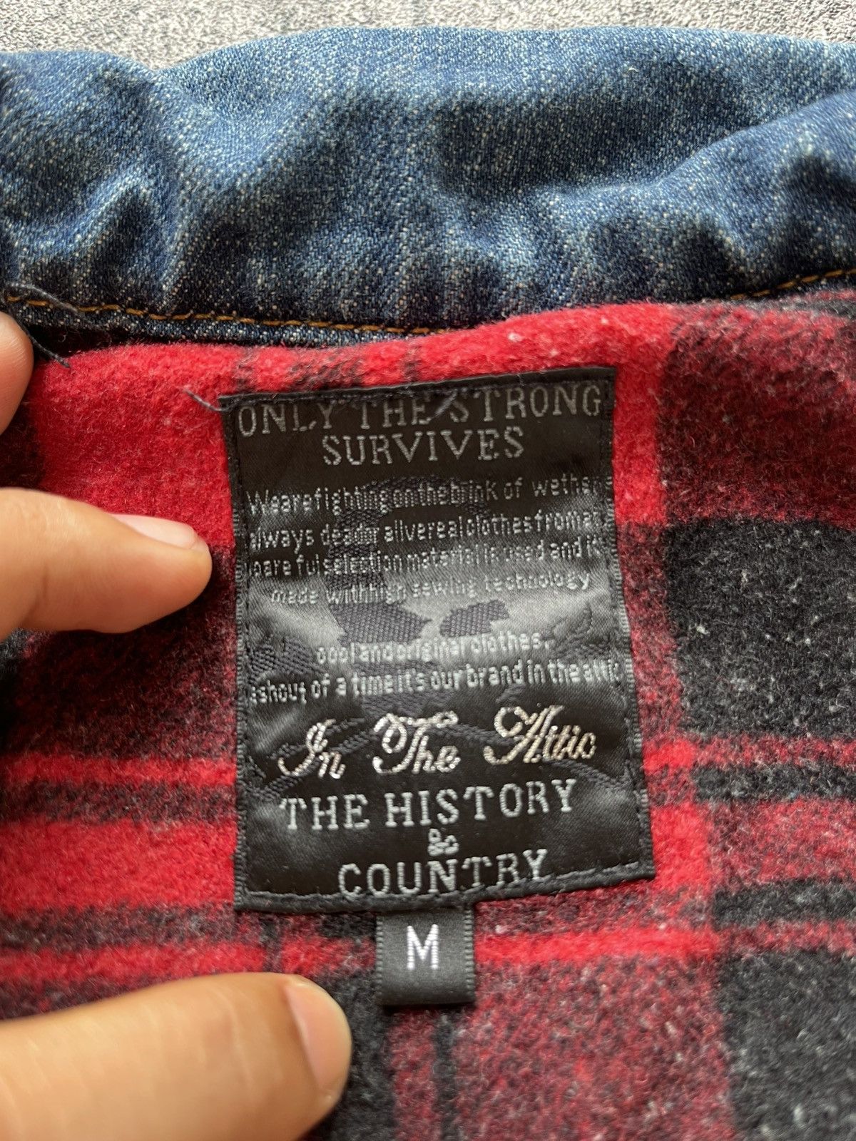 In The Attic Intheattic double layer poem denim jacket Size US M / EU 48-50 / 2 - 14 Thumbnail