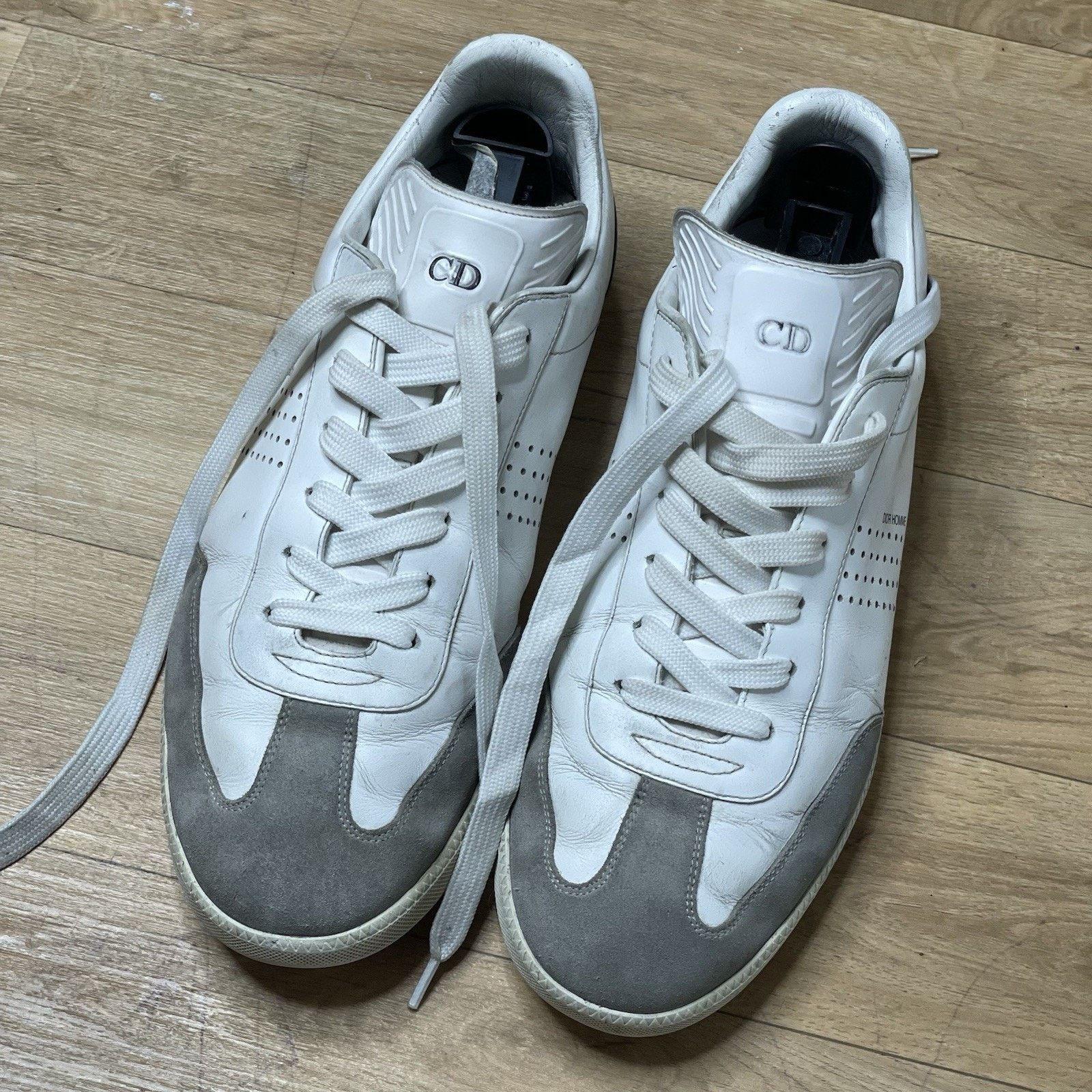 Dior Christian Dior Homme Sneakers Men's Low TOP white Leather Size US 9 / EU 42 - 9 Thumbnail