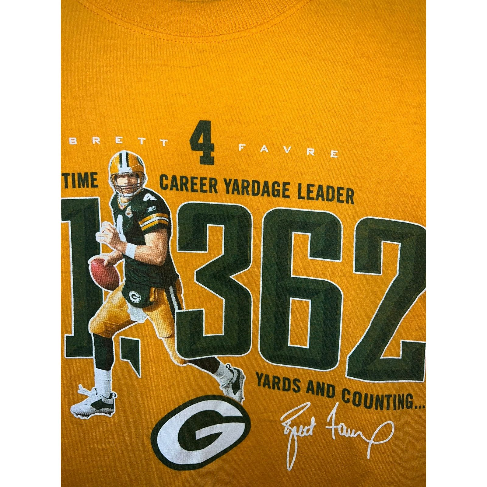 Reebok Vintage Brett Favre Shirt NFL Career Green Bay Packers XL Size US XL / EU 56 / 4 - 3 Thumbnail