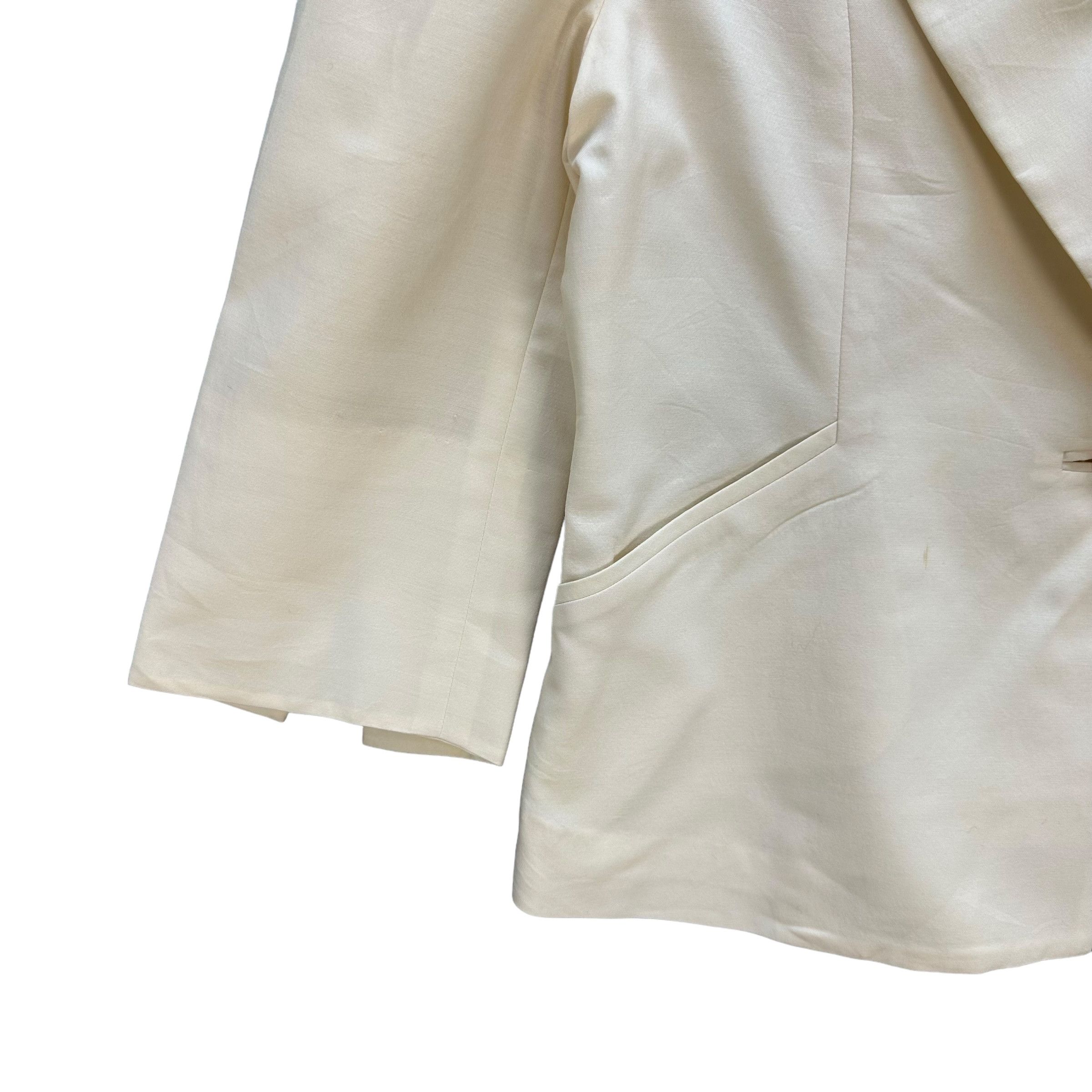 Karl Lagerfeld KARL LAGERFELD Cropped Single Button Blazer Jacket #A44-1004 Size S / US 4 / IT 40 - 5 Thumbnail