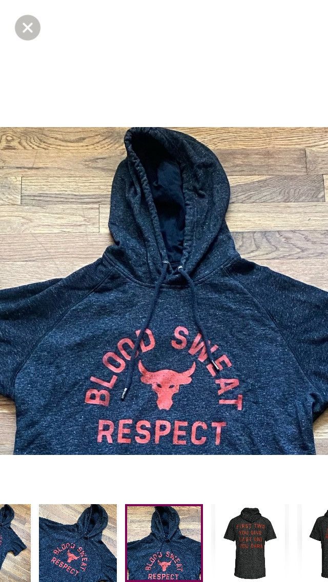 Under Armour Under Armour X UA Project Rock Blood Sweat Respect Hoodie XL Size US XL / EU 56 / 4 - 13 Thumbnail