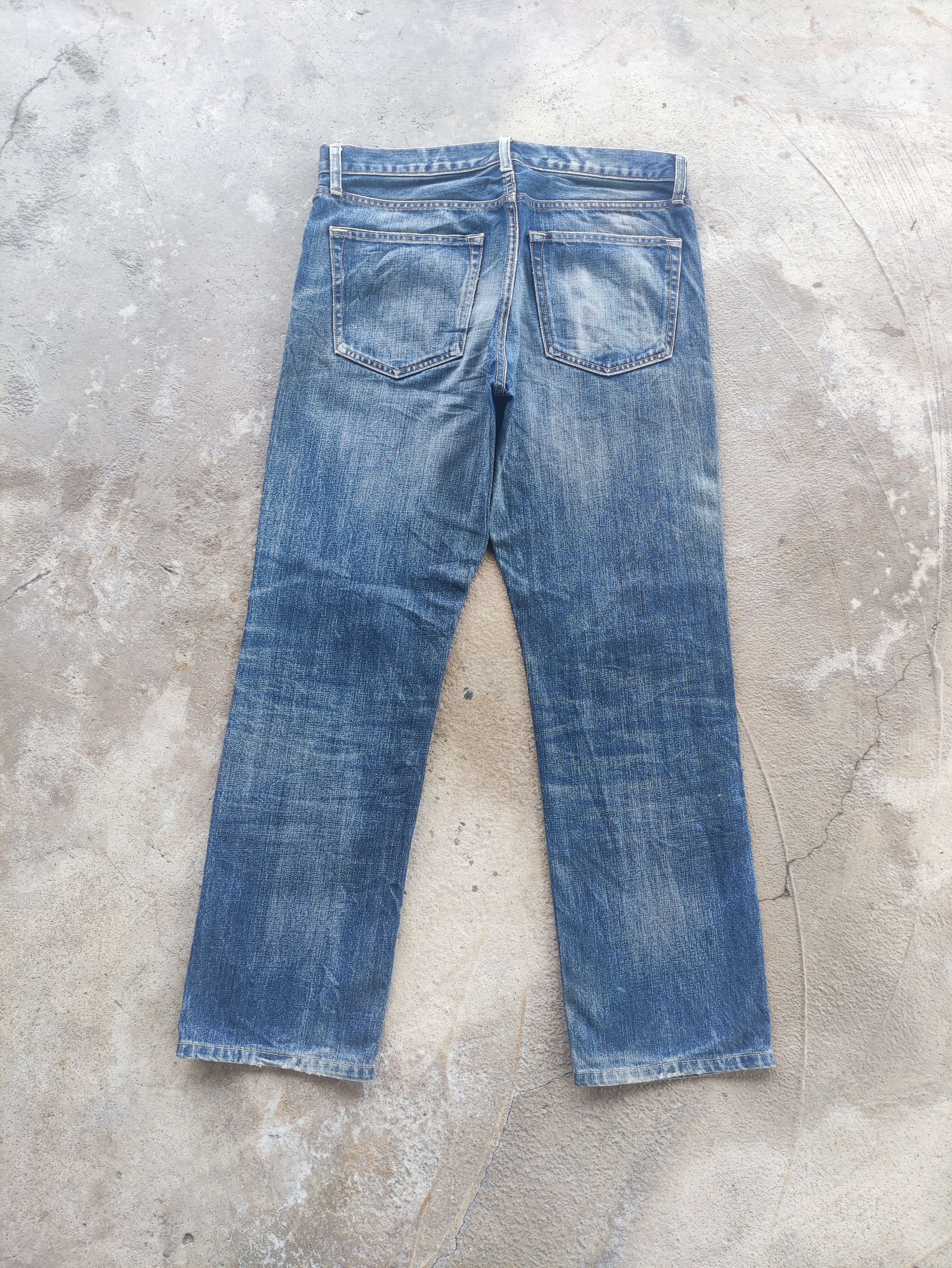Japanese Brand Vintage Japanese Denim Distress Faded Pants Size US 34 / EU 50 - 8 Thumbnail