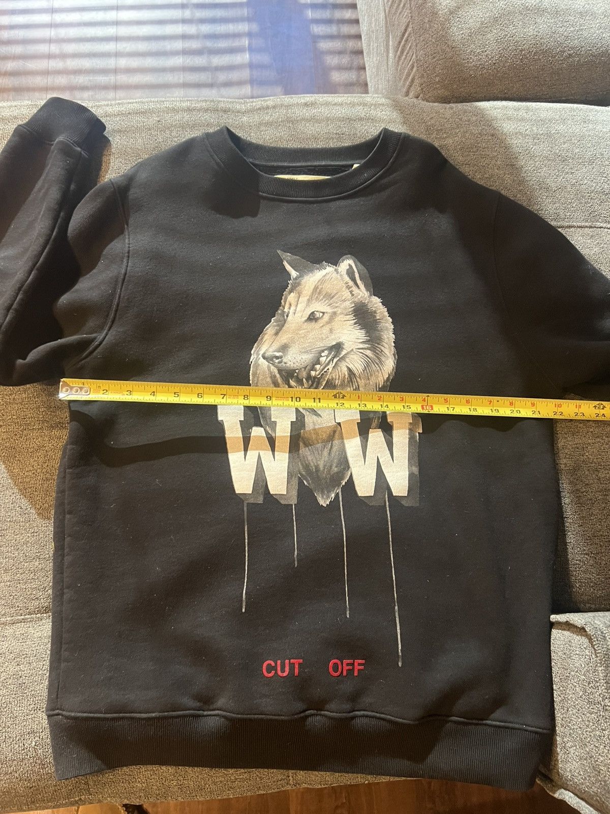 Off-White Off White Othelo’s Wolf Print Crewneck Sweatshirt Black Size US S / EU 44-46 / 1 - 10 Thumbnail