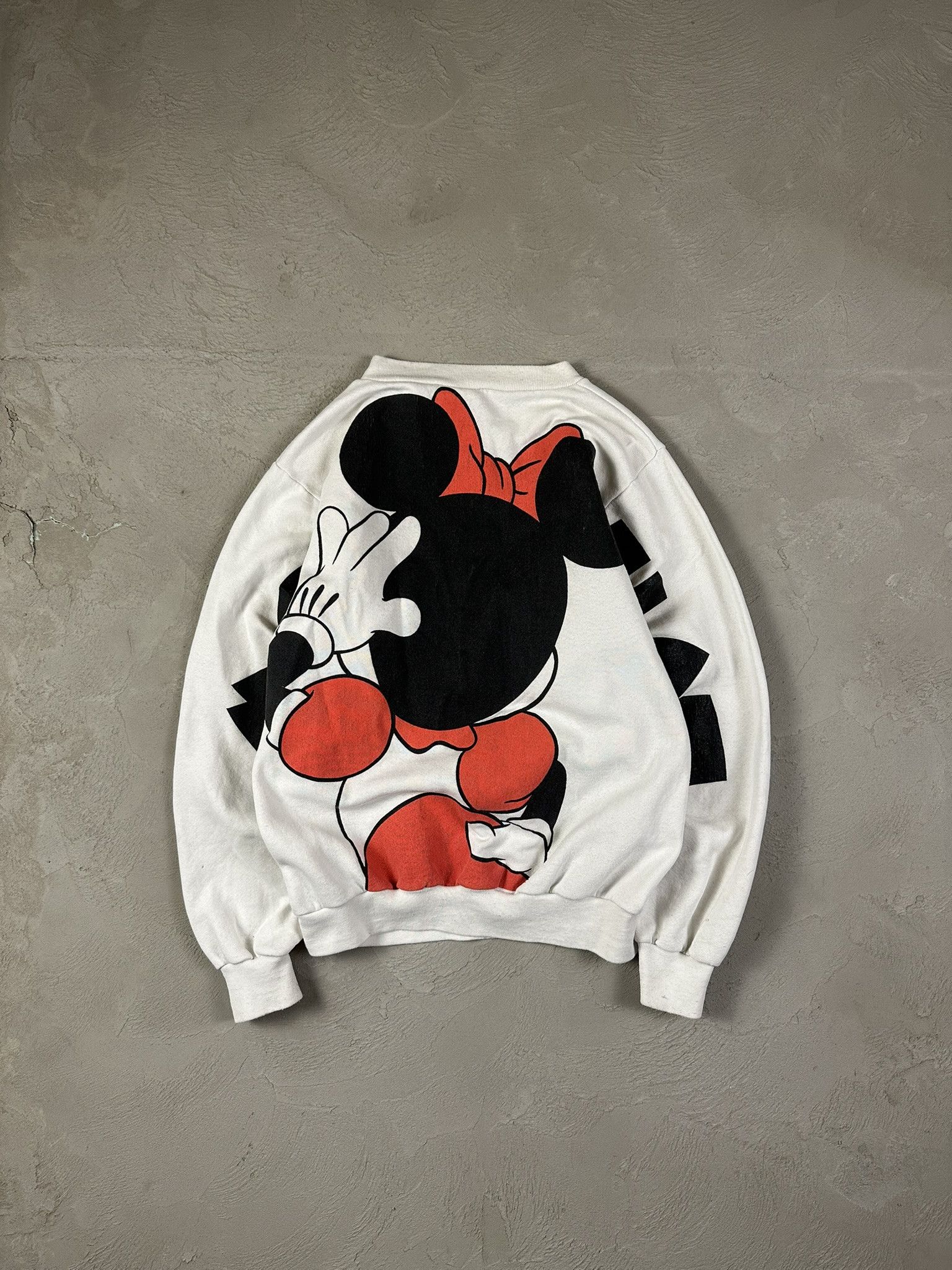 Cartoon Network × Disney × Vintage 90s Vintage Minnie Mouse Fullprint Sweatshirt Crewneck Rare Size S / US 4 / IT 40 - 2 Thumbnail