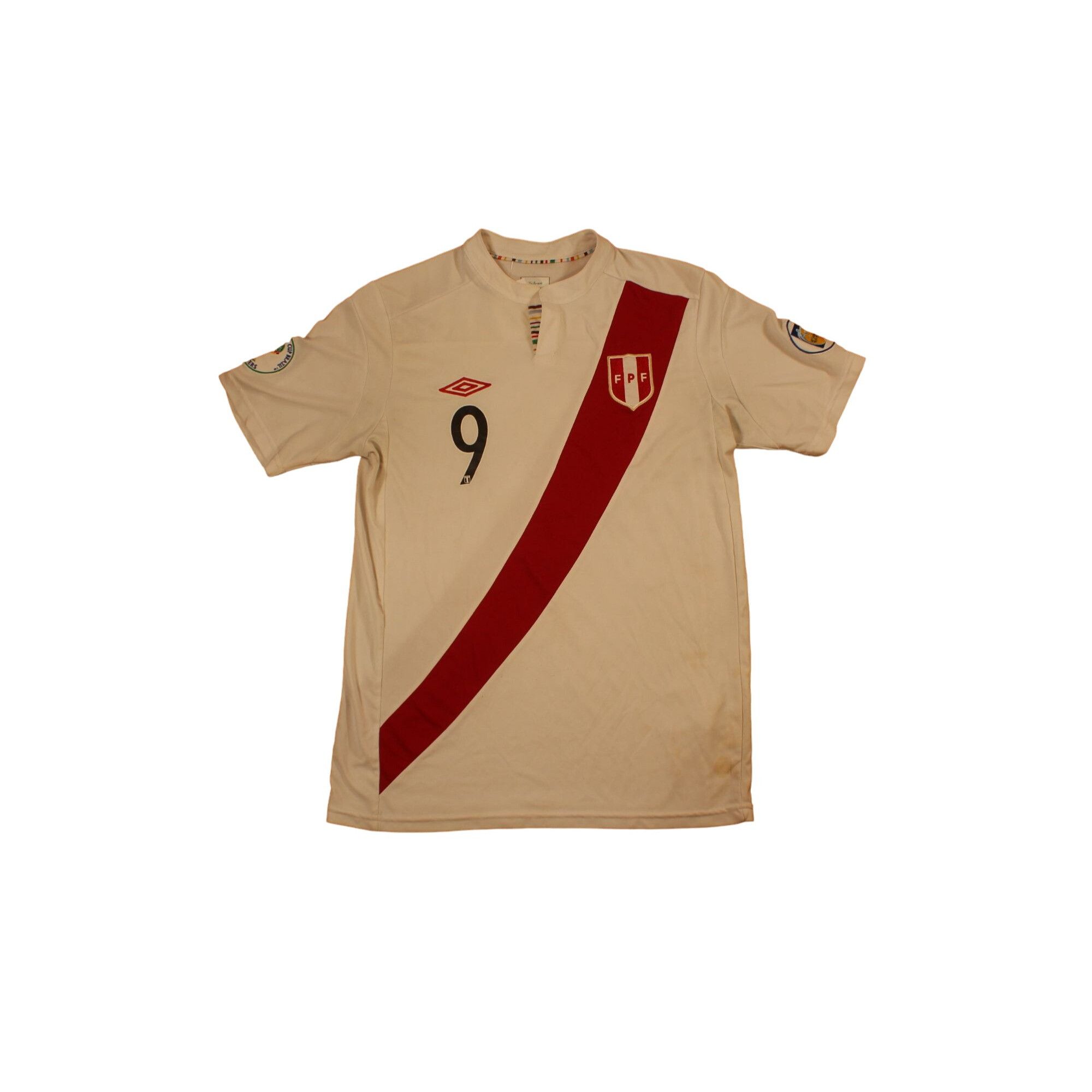 Maillot Umbro Vintage N°9 PINAUD Années 1990 – Taille XXL, Manches Courtes (Occasion)