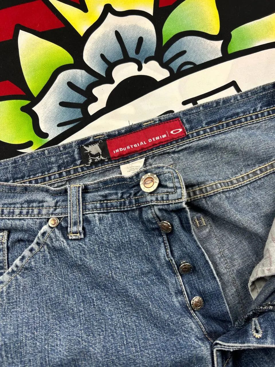 Oakley Oakley Industrial software denim jeans skull Size 36 vintage Size US 36 / EU 52 - 6 Thumbnail