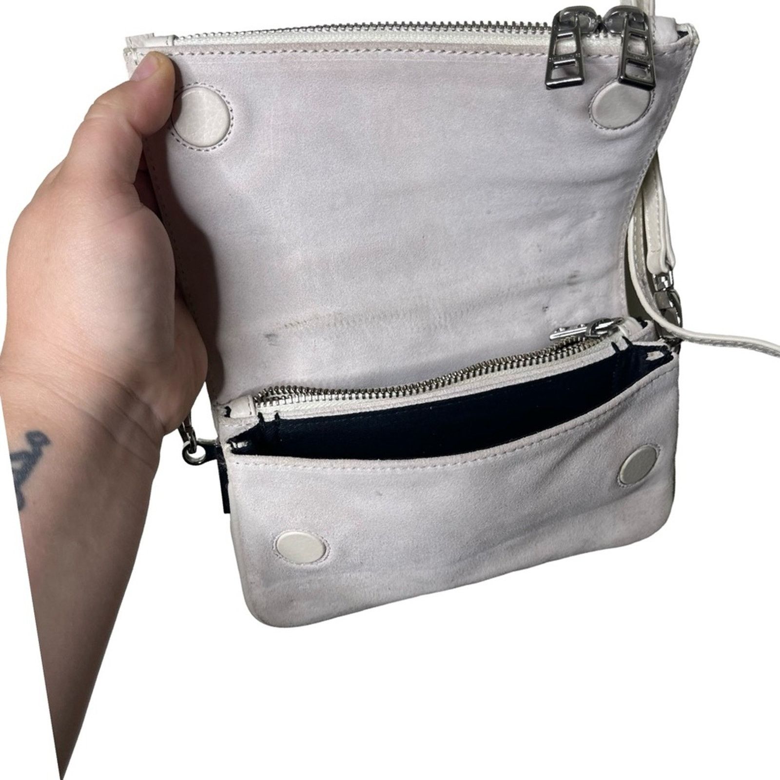 Zadig & Voltaire Zadig & Voltaire Rock Nano Novel Bag Flash stone washed whit Size ONE SIZE - 7 Thumbnail