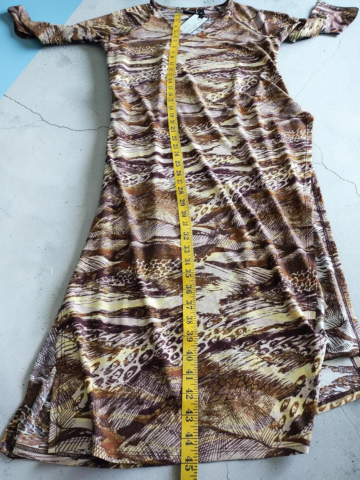 Other Renee Greenstein Women With Control Brown Patterned Tunic Size S / US 4 / IT 40 - 7 Thumbnail