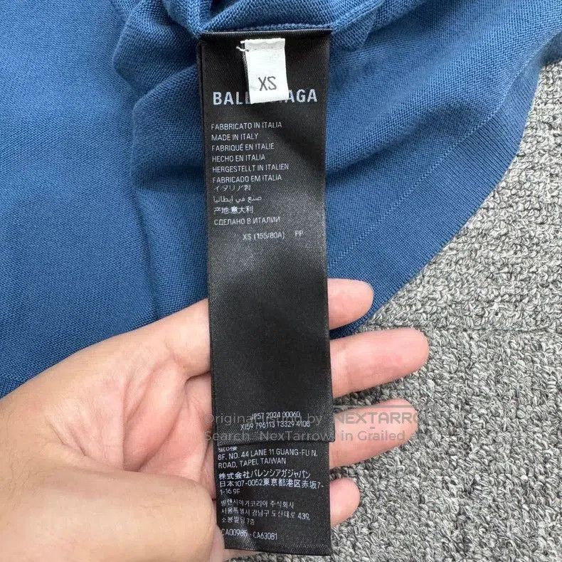 Balenciaga Balenciaga Flame Double Ring Embroidered Tee. Size US XS / EU 42 / 0 - 4 Thumbnail