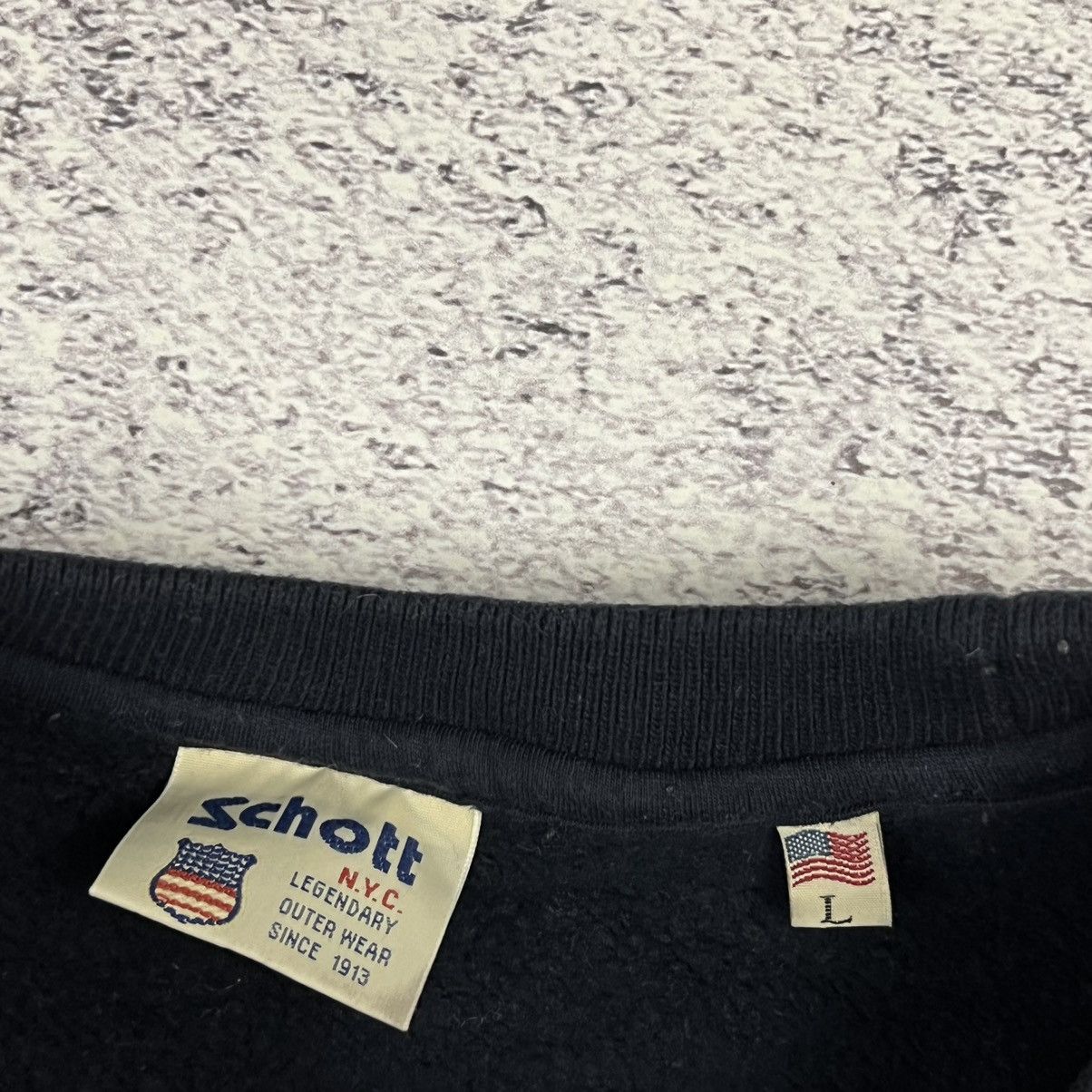 Schott × Vintage Schott vintage sweatshirt box logo Size US L / EU 52-54 / 3 - 4 Thumbnail