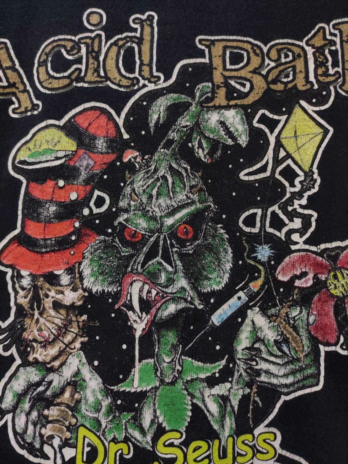 Band Tees Vtg 00's Acid Bath "Dr. Seuss is Dead" Single Promo T-Shirt Size US L / EU 52-54 / 3 - 5 Thumbnail