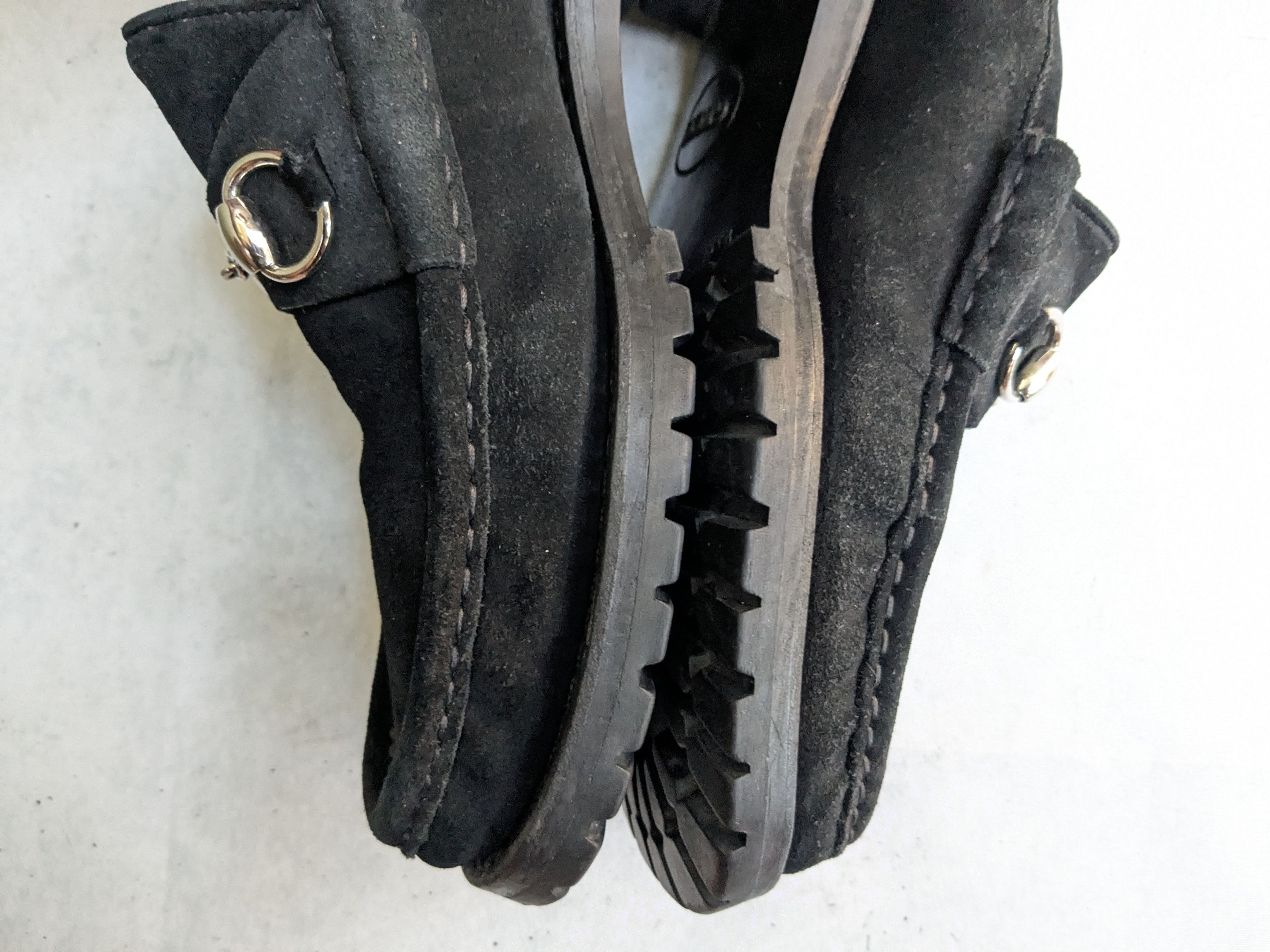 Gucci Gucci Horsebit Loafers Black Suede 9.5 Suede Leather Slip On Size US 9.5 / EU 42-43 - 10 Thumbnail