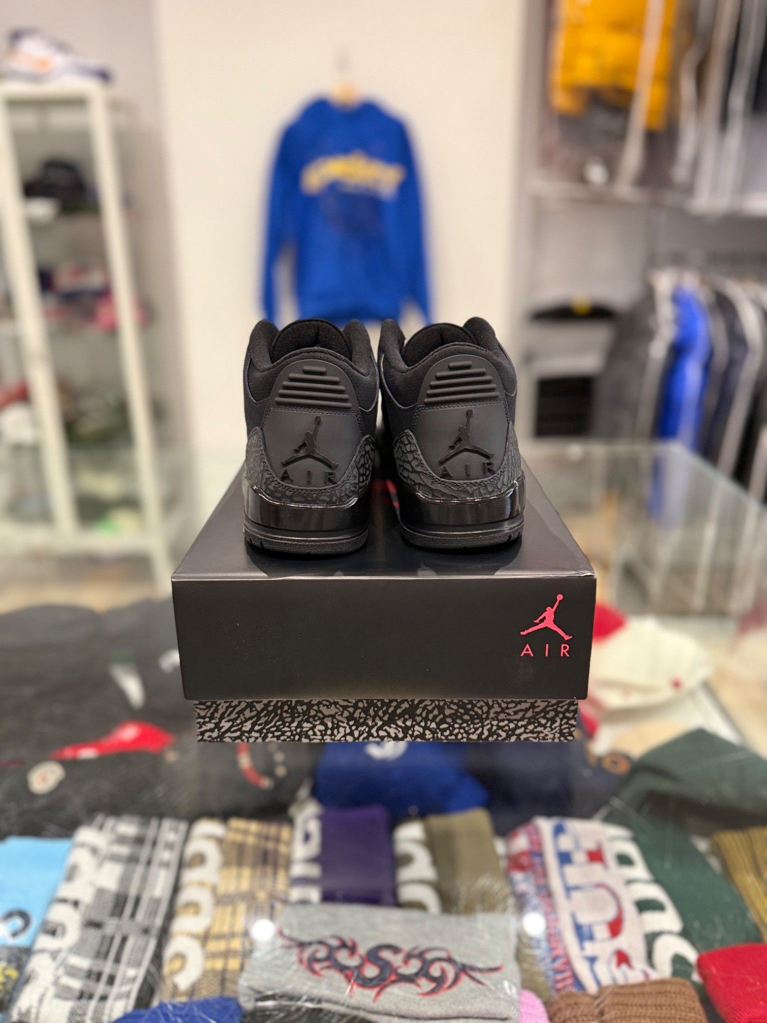 Jordan Brand Jordan 3 Black Cat (2025) Size US 11 / EU 44 - 4 Thumbnail