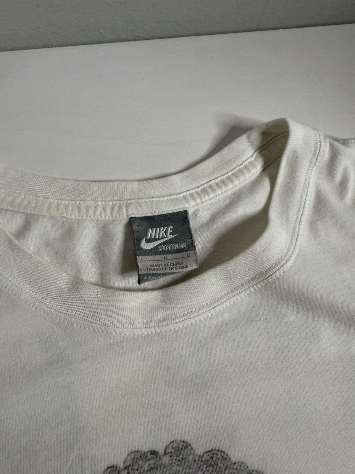 Nike × Vintage Vintage Nike Y2K Bite Me Tee “White” Size US L / EU 52-54 / 3 - 5 Thumbnail
