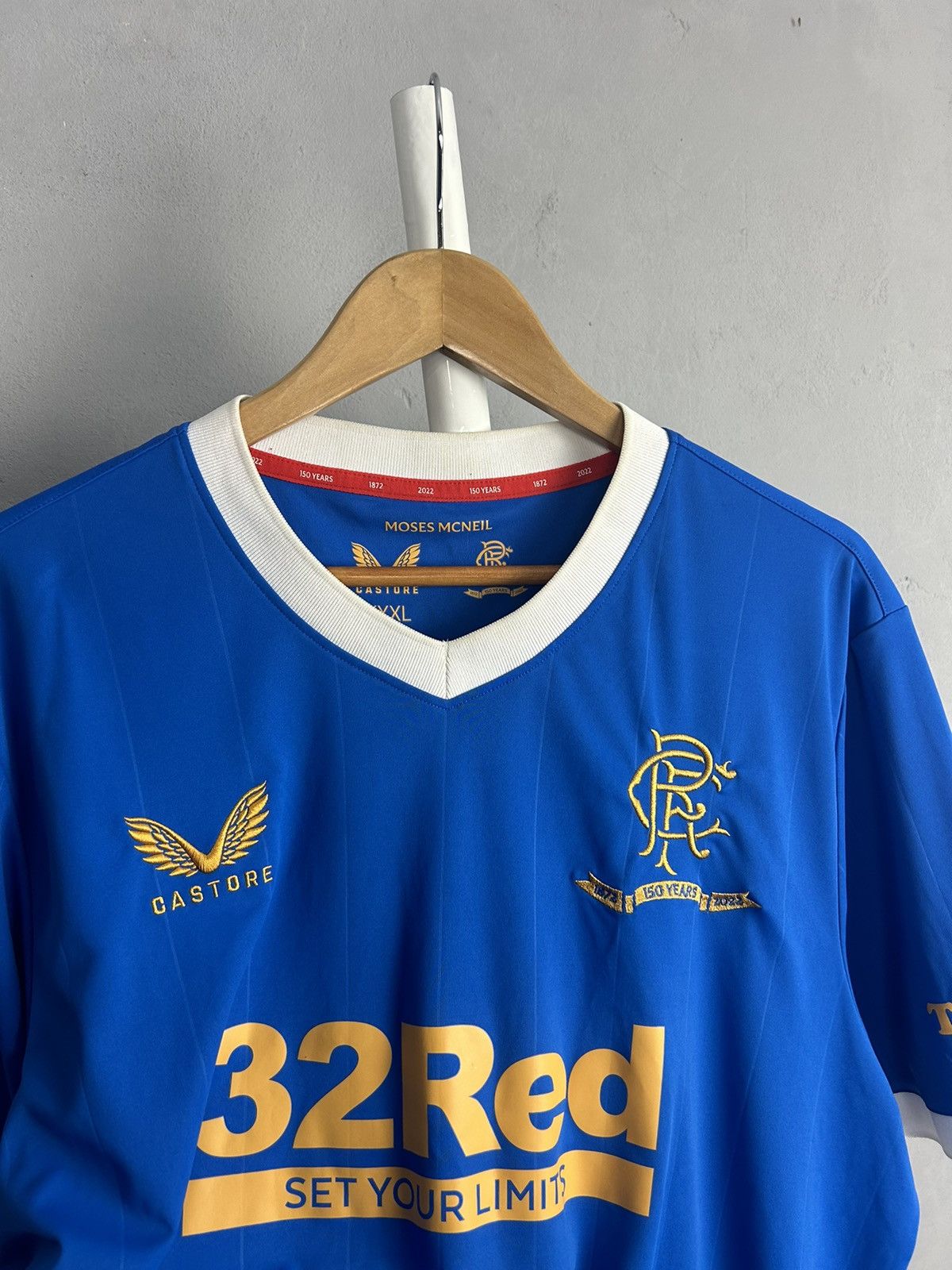 Castore Rangers Castore Home 2021 - 2022 Soccer Jersey Shirt Size US XXL / EU 58 / 5 - 6 Thumbnail