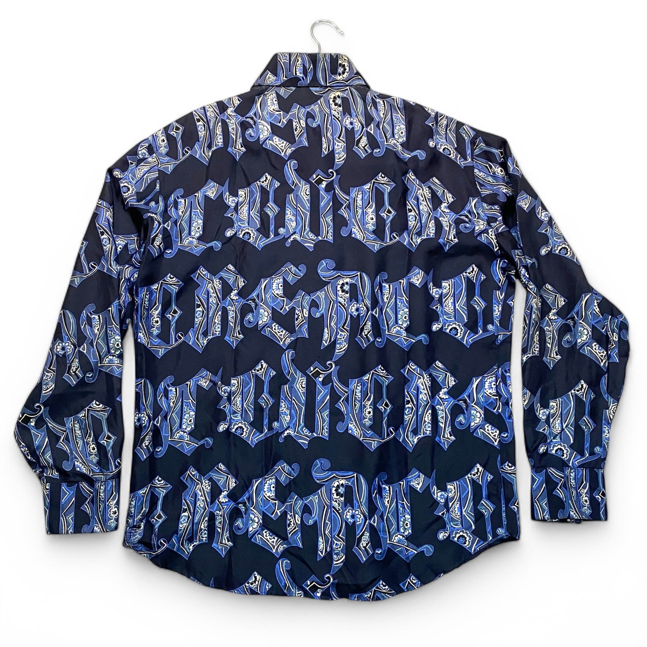Versace Versace Long Sleeve Open Collar Aloha Shirt Size 48 Size XL / US 12-14 / IT 48-50 - 2 Thumbnail