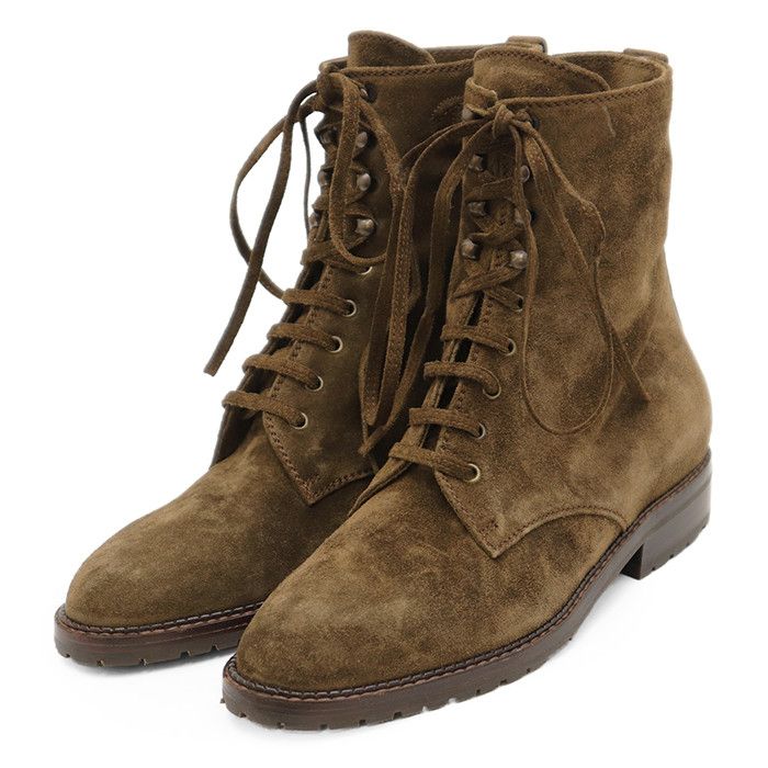 Chanel Chanel Chanel Suede Lace Up Boots Leather Shoes DUTY FREE for USA Size ONE SIZE - 1 Thumbnail