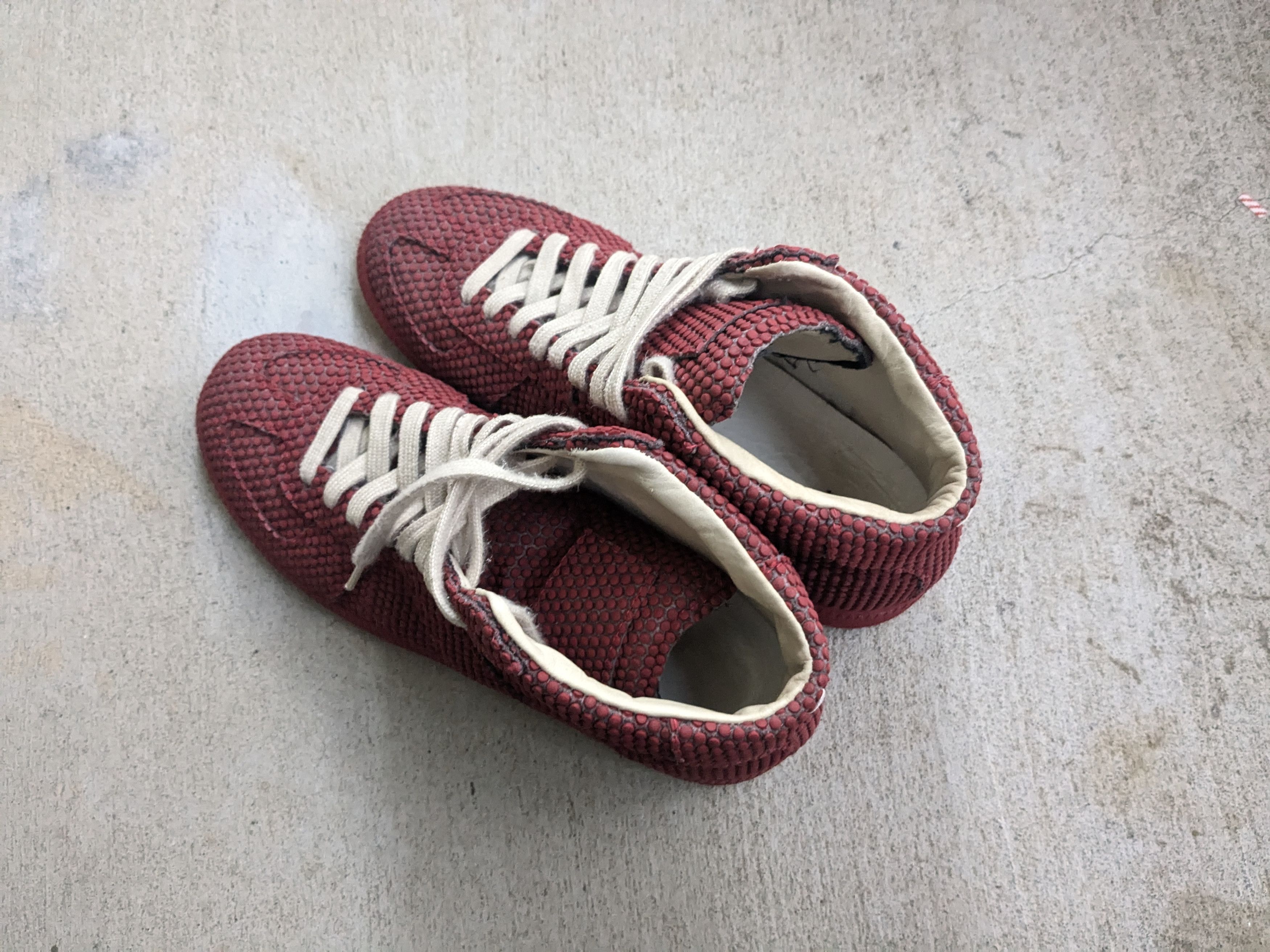 Maison Margiela Maison Margiela GAT High Tops Red 6 39 Rubber Leather Size US 6 / EU 39 - 11 Thumbnail