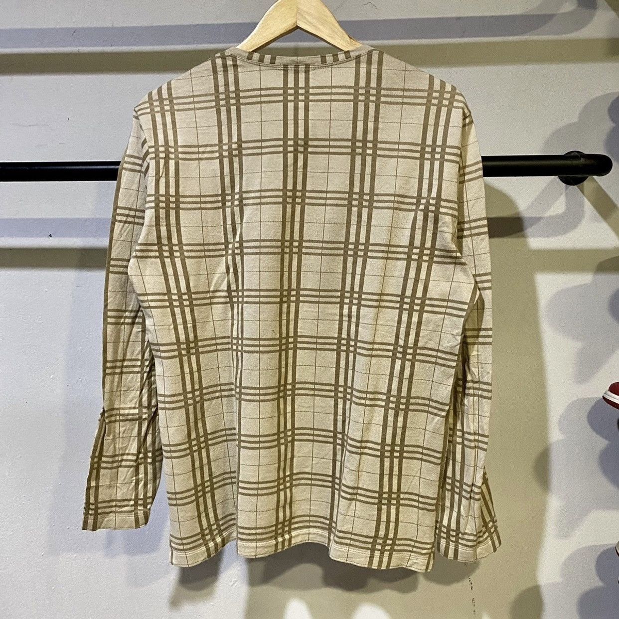 Burberry Burberry London Nova Checked Long Sleeve T-Shirt Size US M / EU 48-50 / 2 - 2 Thumbnail