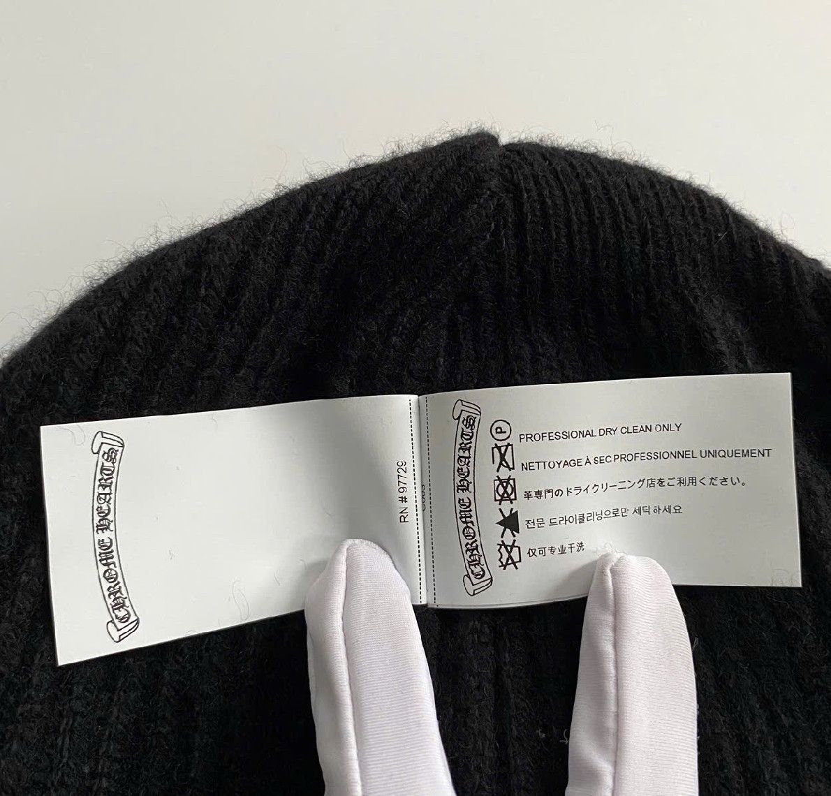 Chrome Hearts Chrome Hearts BIG DADDY cashmere beanie black Size ONE SIZE - 7 Thumbnail