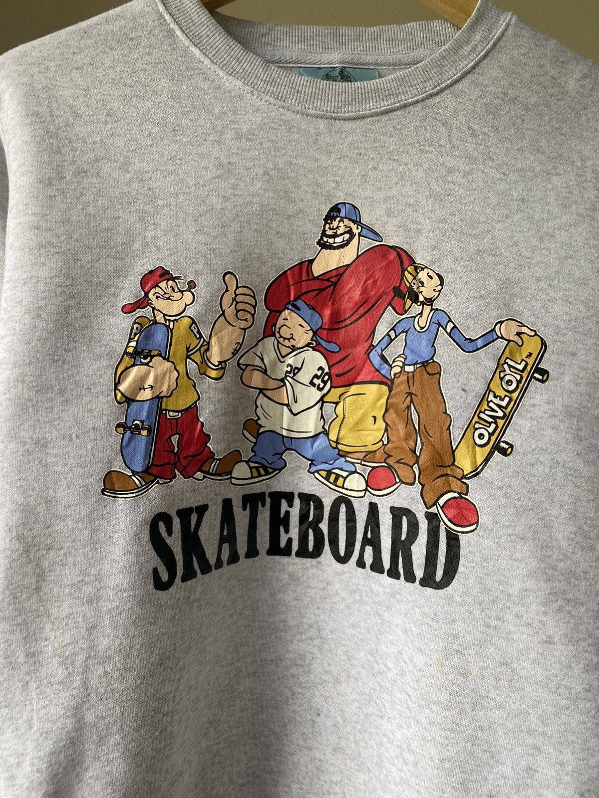 JNCO POPEYE SKATEBOARD SWEATSHIRT SKATE STREETWEAR Size US M / EU 48-50 / 2 - 4 Thumbnail