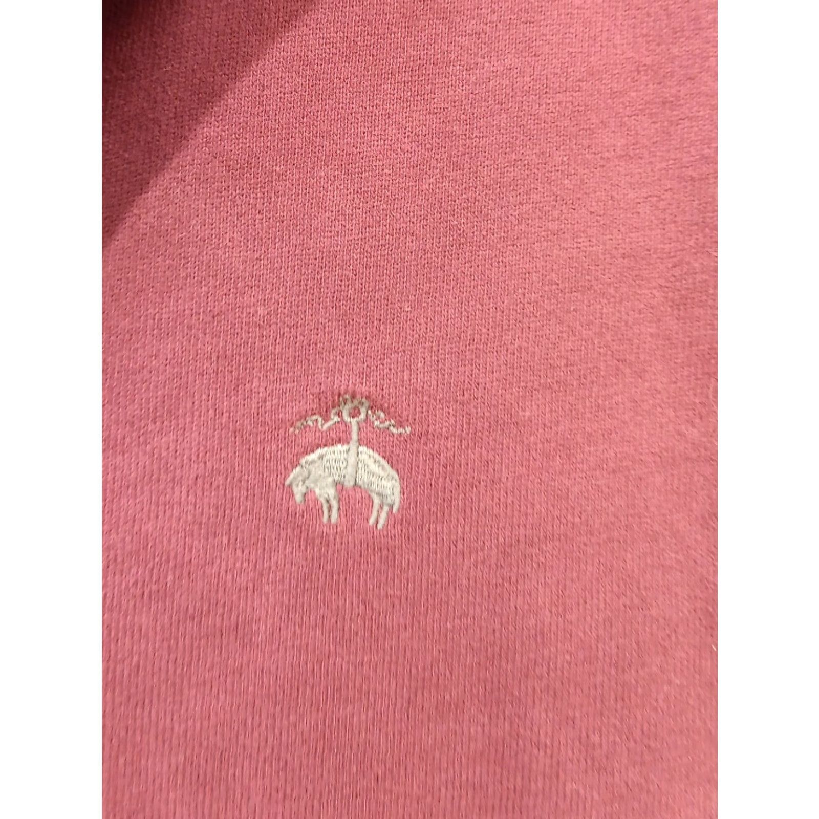 Brooks Brothers VINTAGE Brooks Brothers Henley Shirt Mens L Burgundy 1/4 Zip Pullover Knit Cotton Logo Zipper Casual Sweater Size US L / EU 52-54 / 3 - 5 Thumbnail