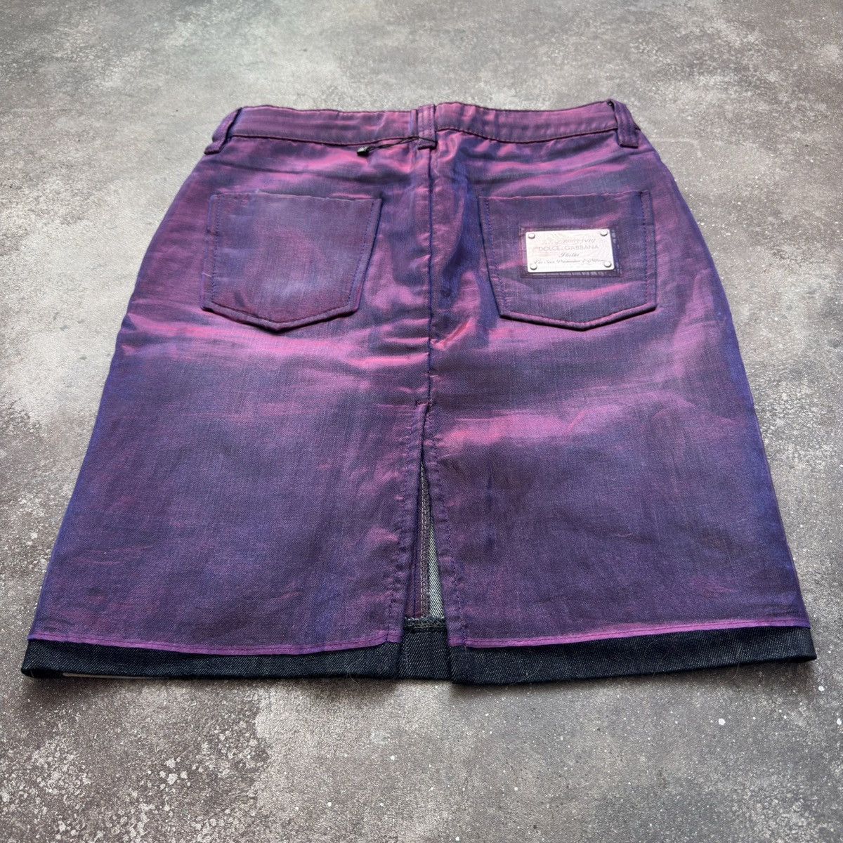 Dolce & Gabbana D&G Dolce & Gabbana Vintage Shined Y2K Skirt Size 27" / US 4 / IT 40 - 5 Thumbnail