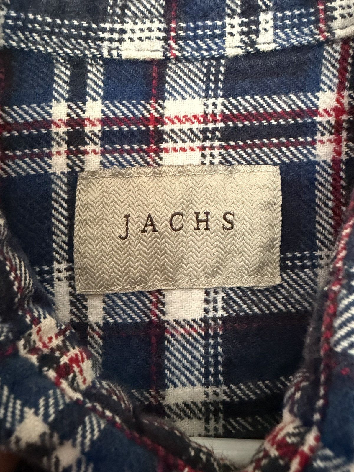 JACHS NY Jachs New York navy blue plaid button up shirt Size US L / EU 52-54 / 3 - 3 Thumbnail