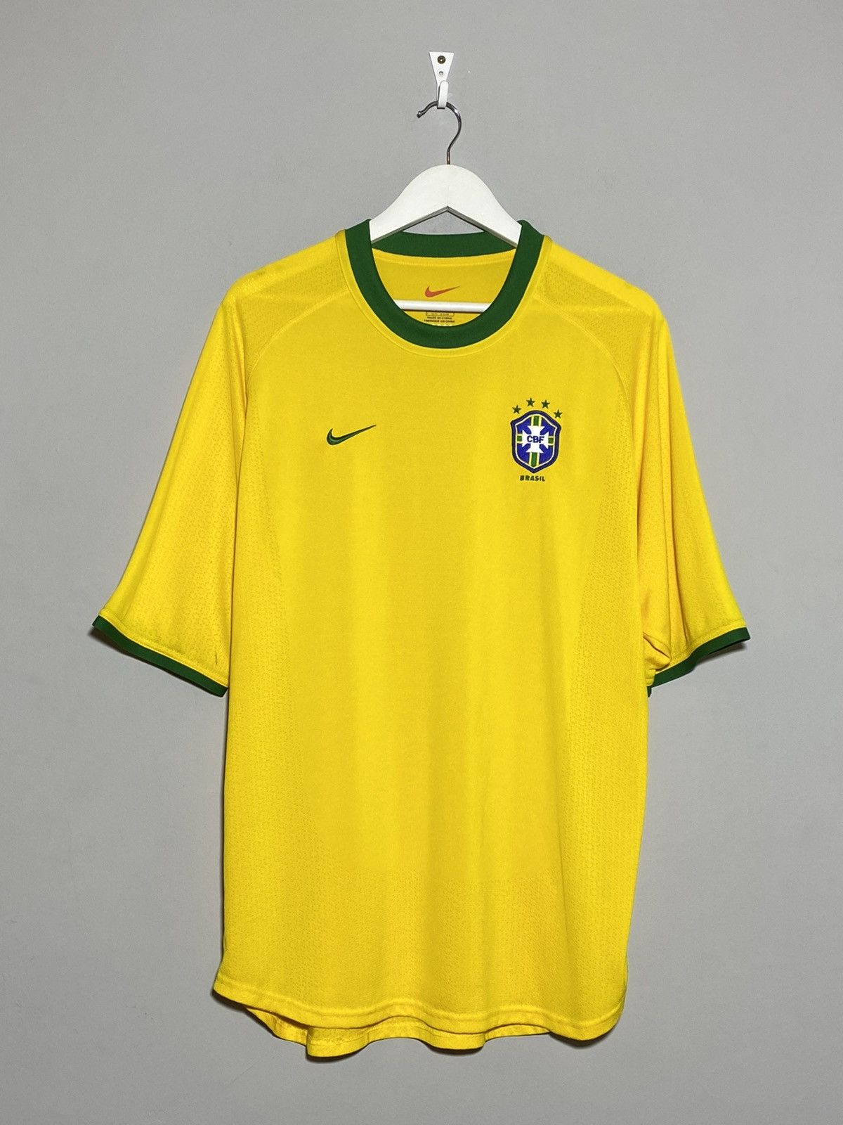 Nike Nike Brazil National Team Vintage Soccer Jersey Size US L / EU 52-54 / 3 - 1 Thumbnail
