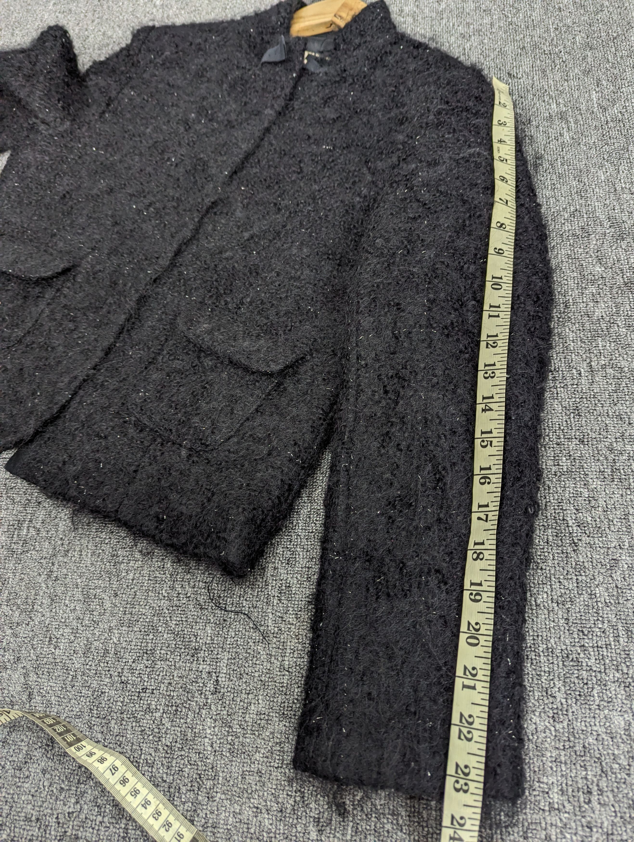 Designer × Japanese Brand × Linea Linea Urbano Hair Zipper Cropped Black Jacket Ifsixwasnine Size L / US 10 / IT 46 - 16 Thumbnail